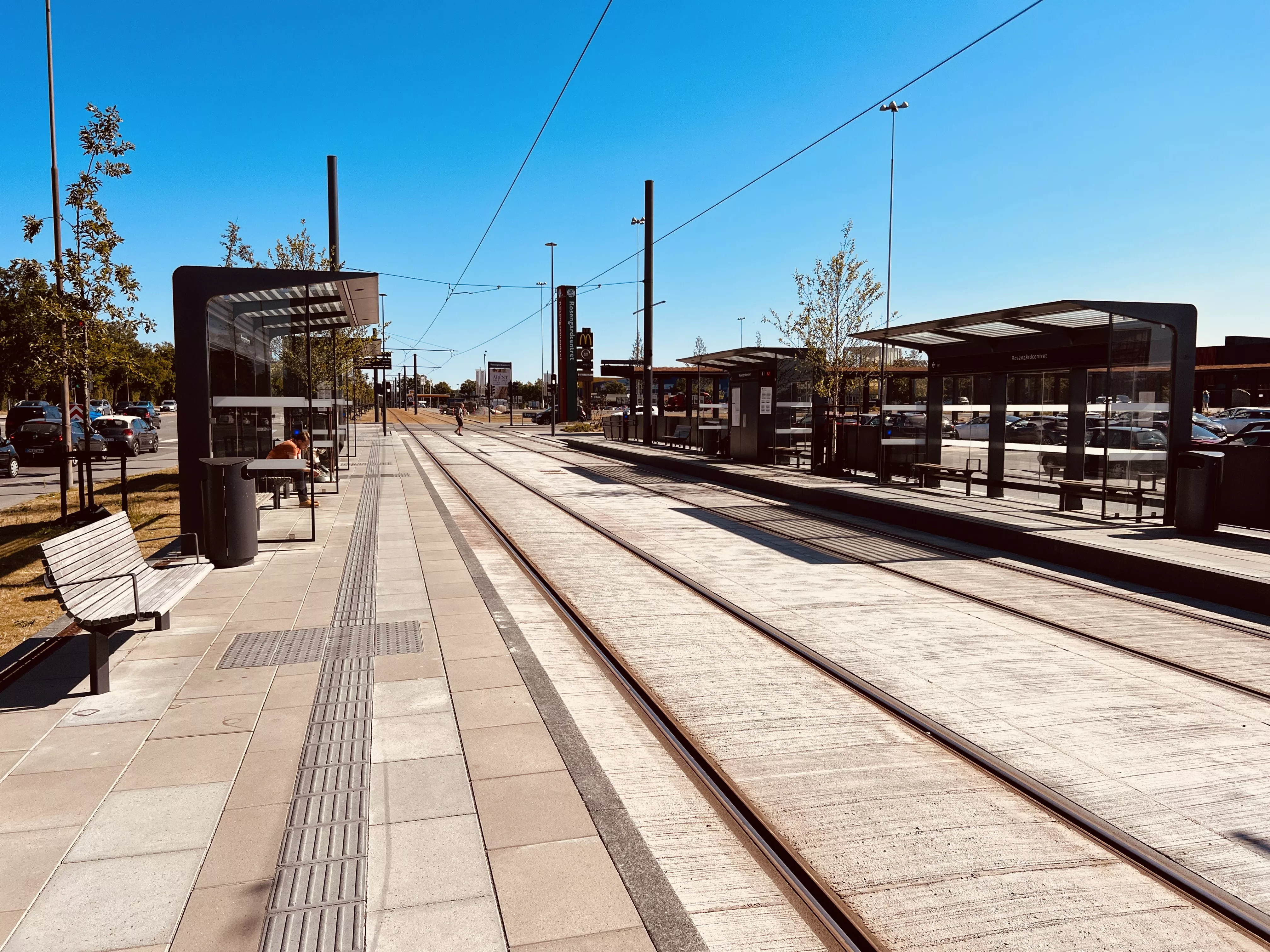Billede af Rosengårdcentret Letbanestation. Billede af Rosengårdcentret Letbanestation.