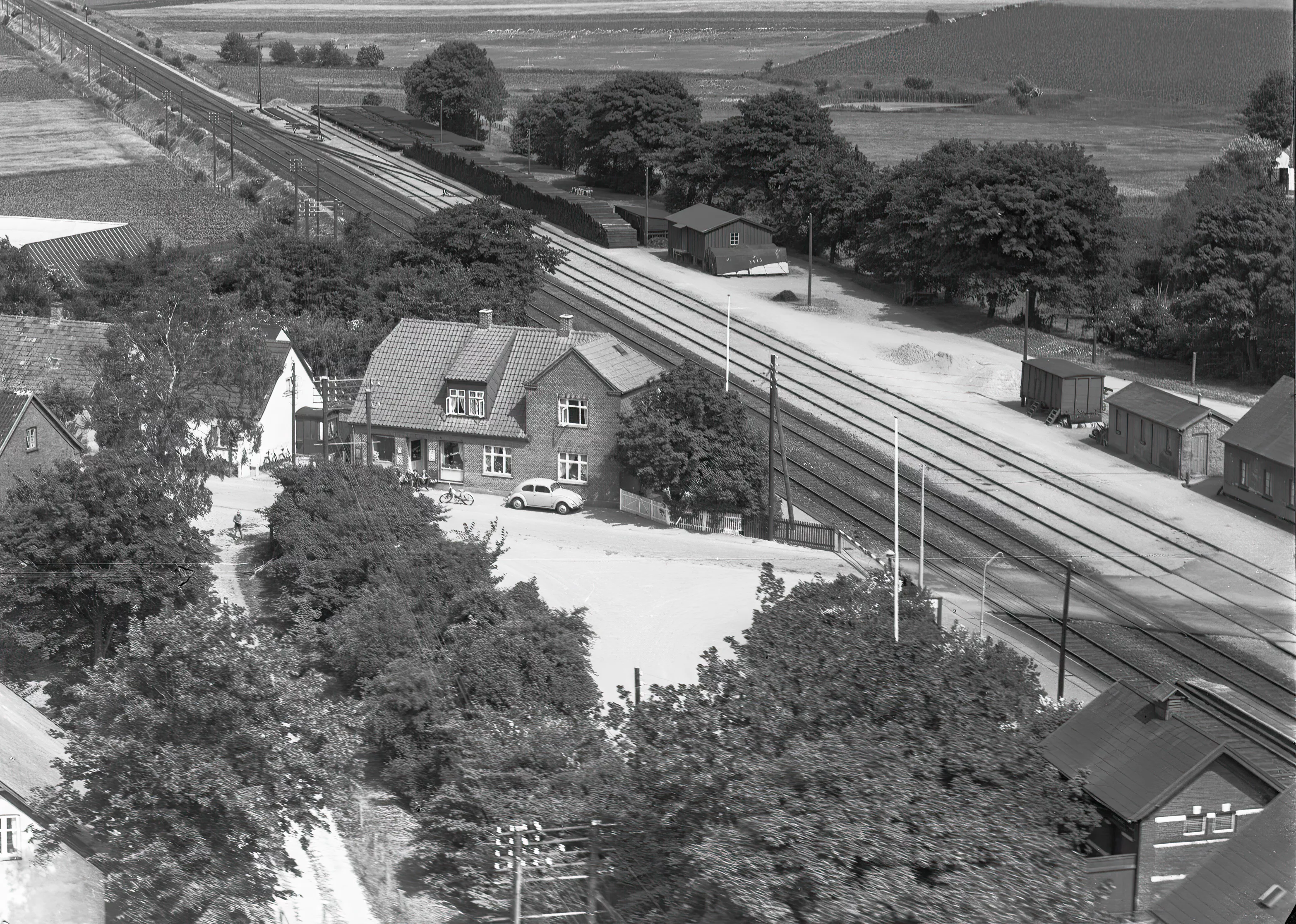 Billede af Forlev Stations sporareal. Billede af Forlev Stations sporareal.