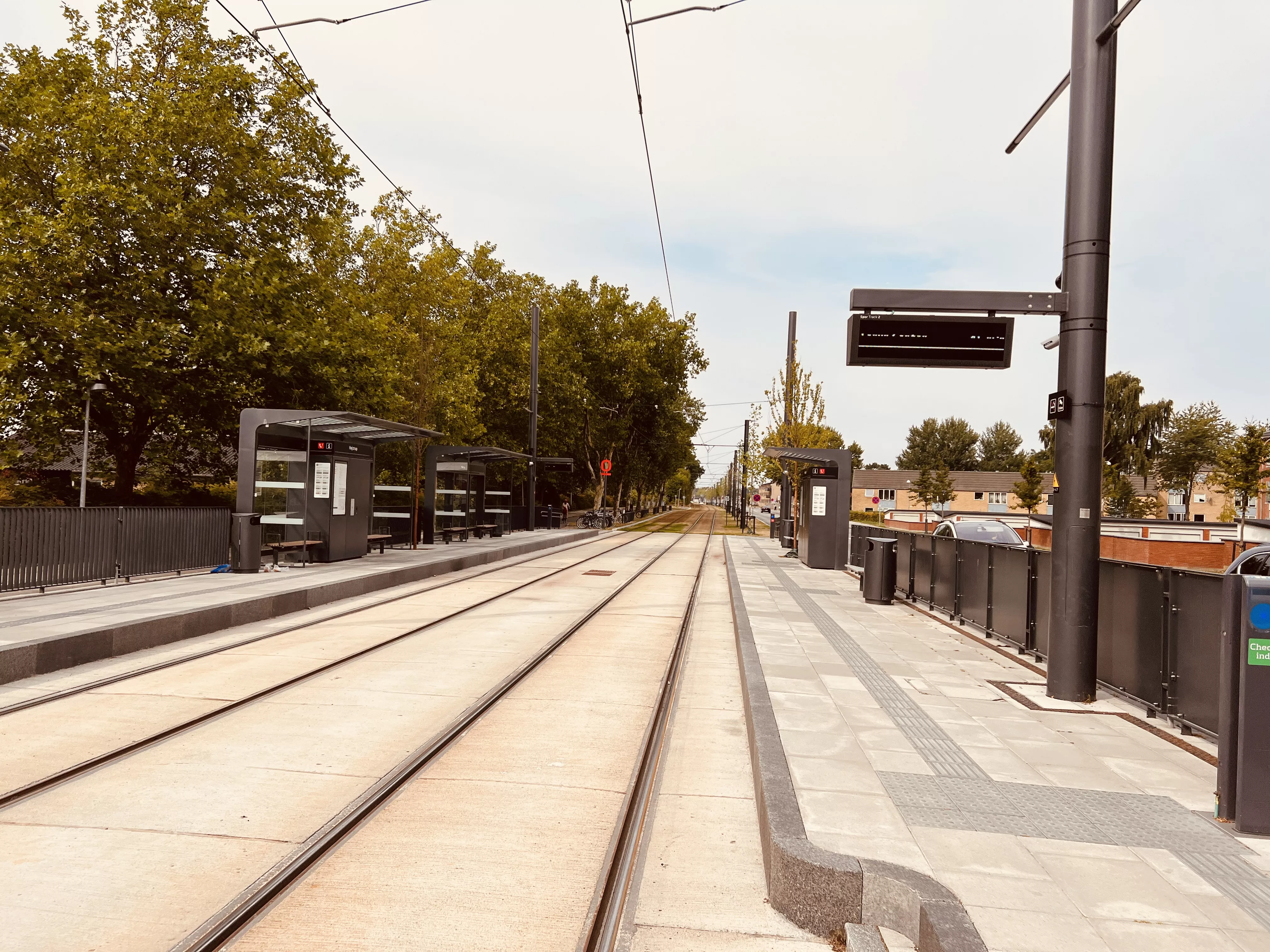 Billede af Højstrup Letbanestation. Billede af Højstrup Letbanestation.