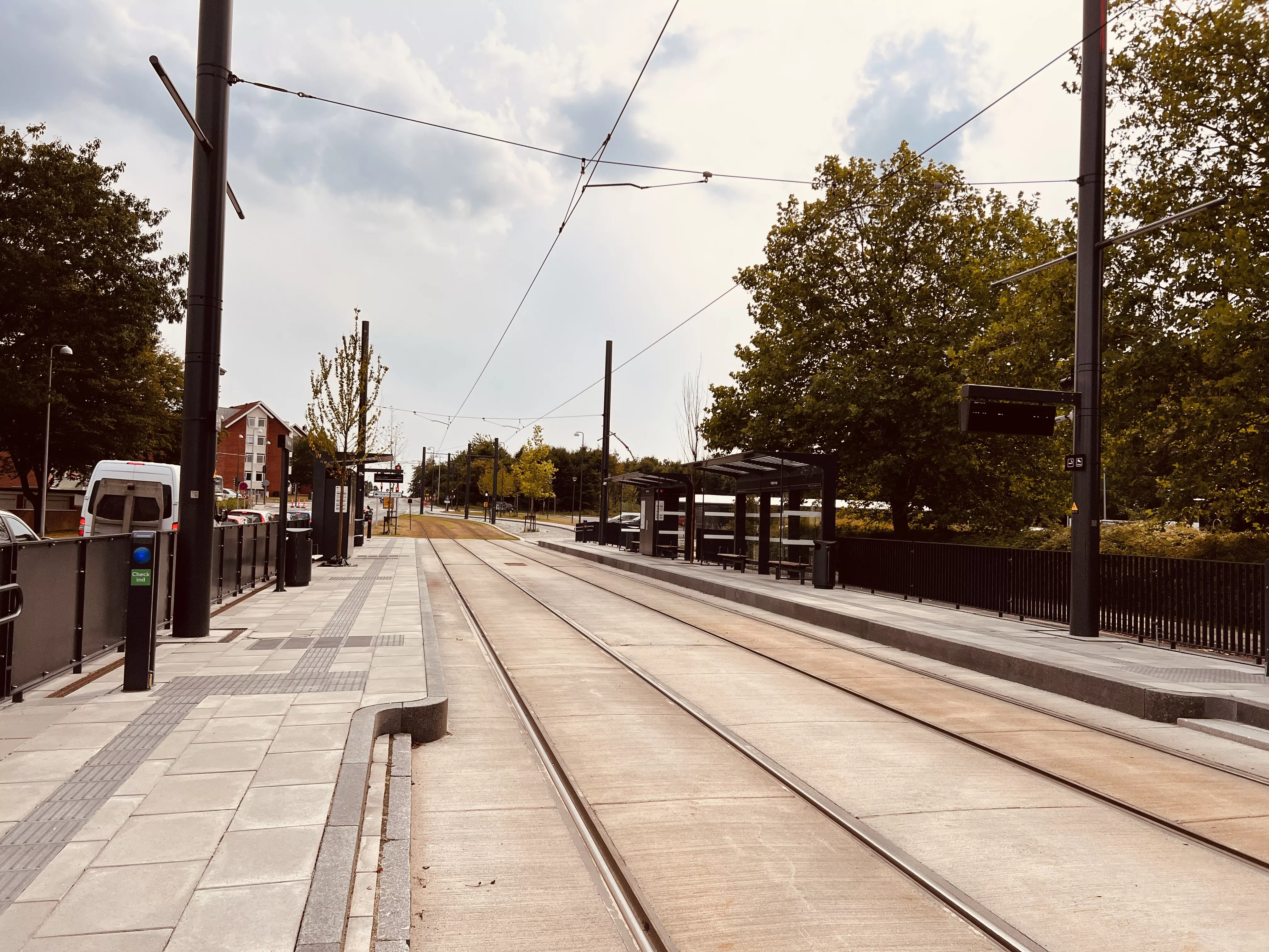 Billede af Højstrup Letbanestation. Billede af Højstrup Letbanestation.