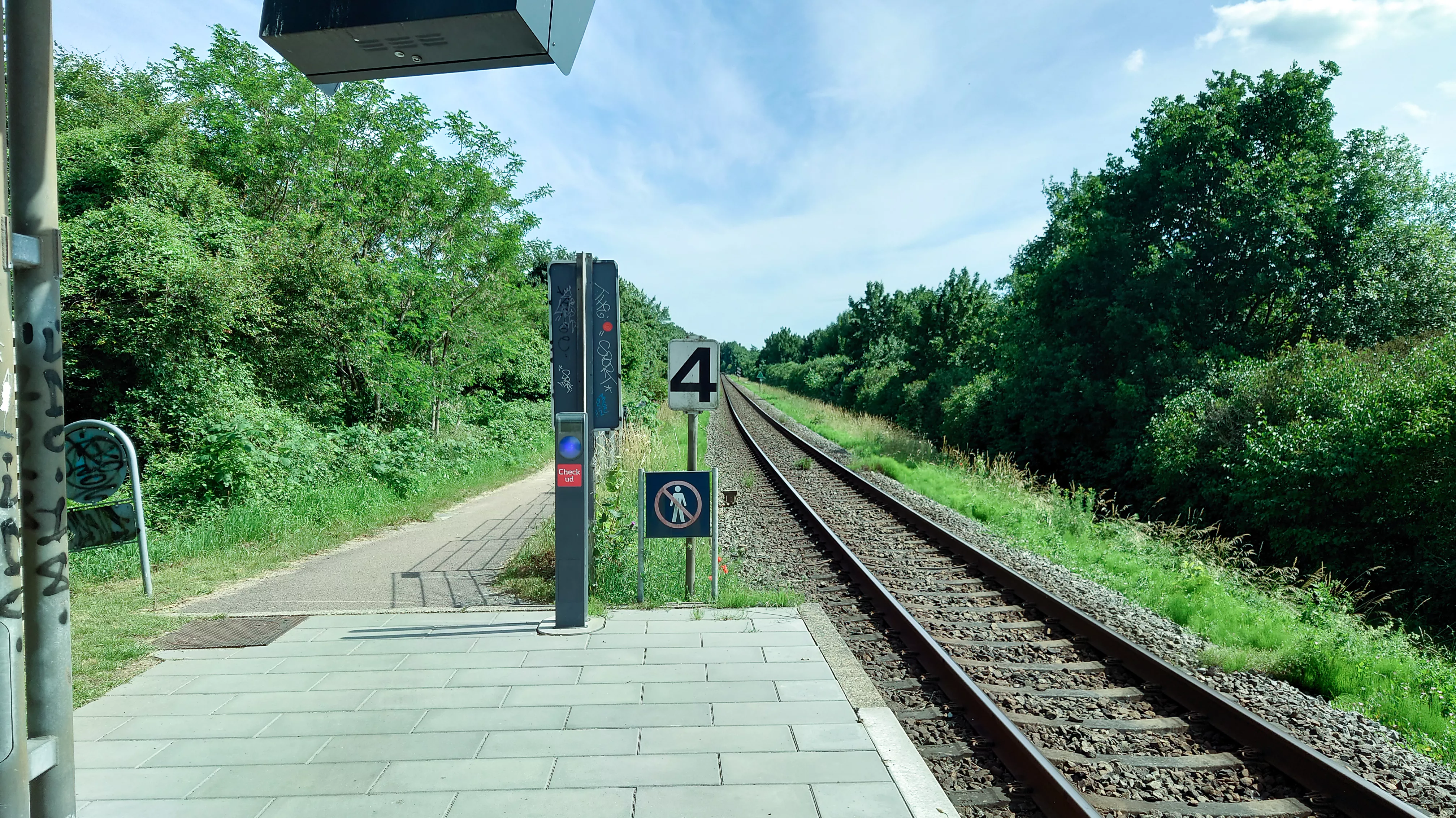 Billede af Odense Sygehus Trinbræt.