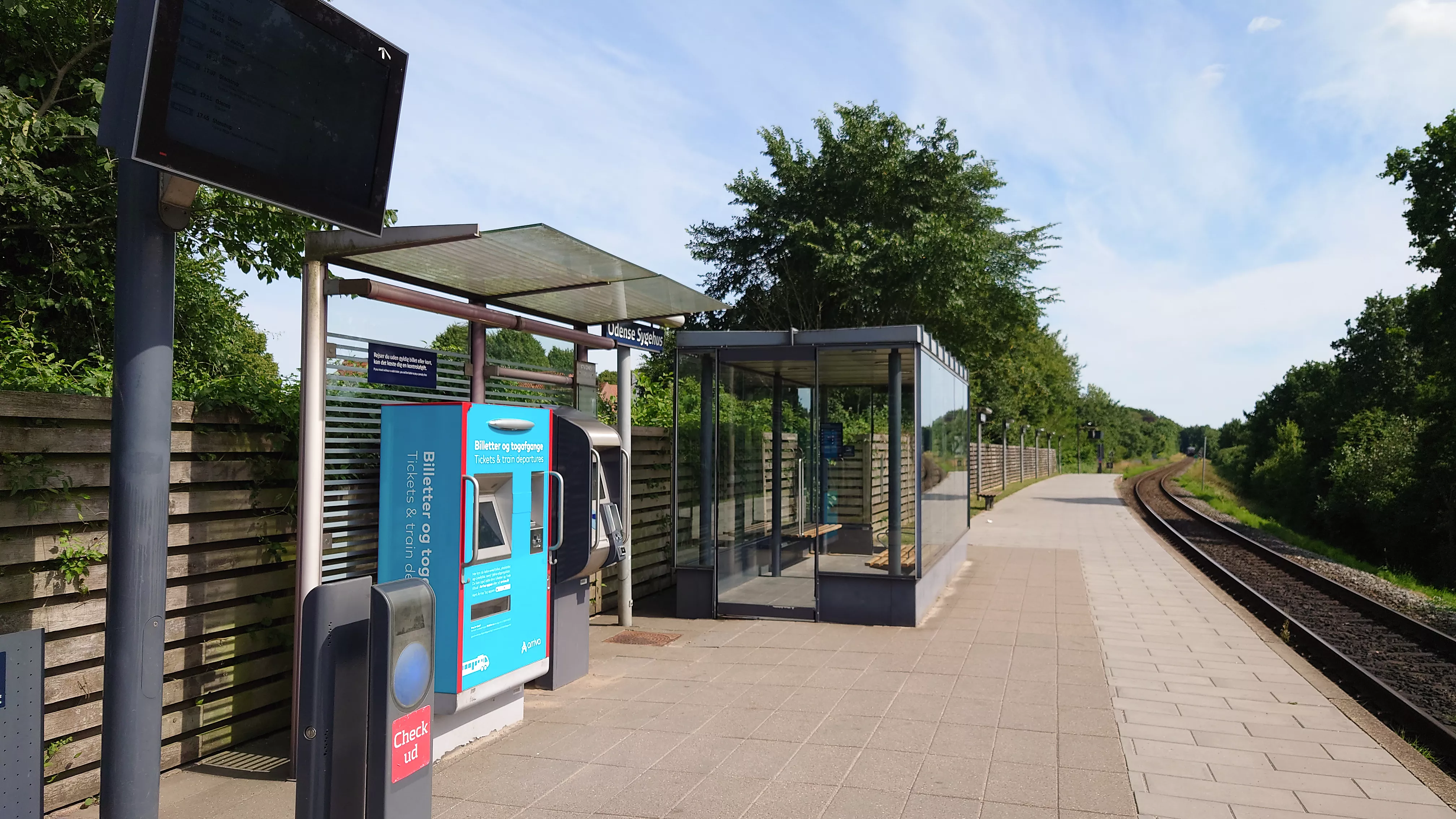 Billede af Odense Sygehus Trinbræt. Billede af Odense Sygehus Trinbræt.