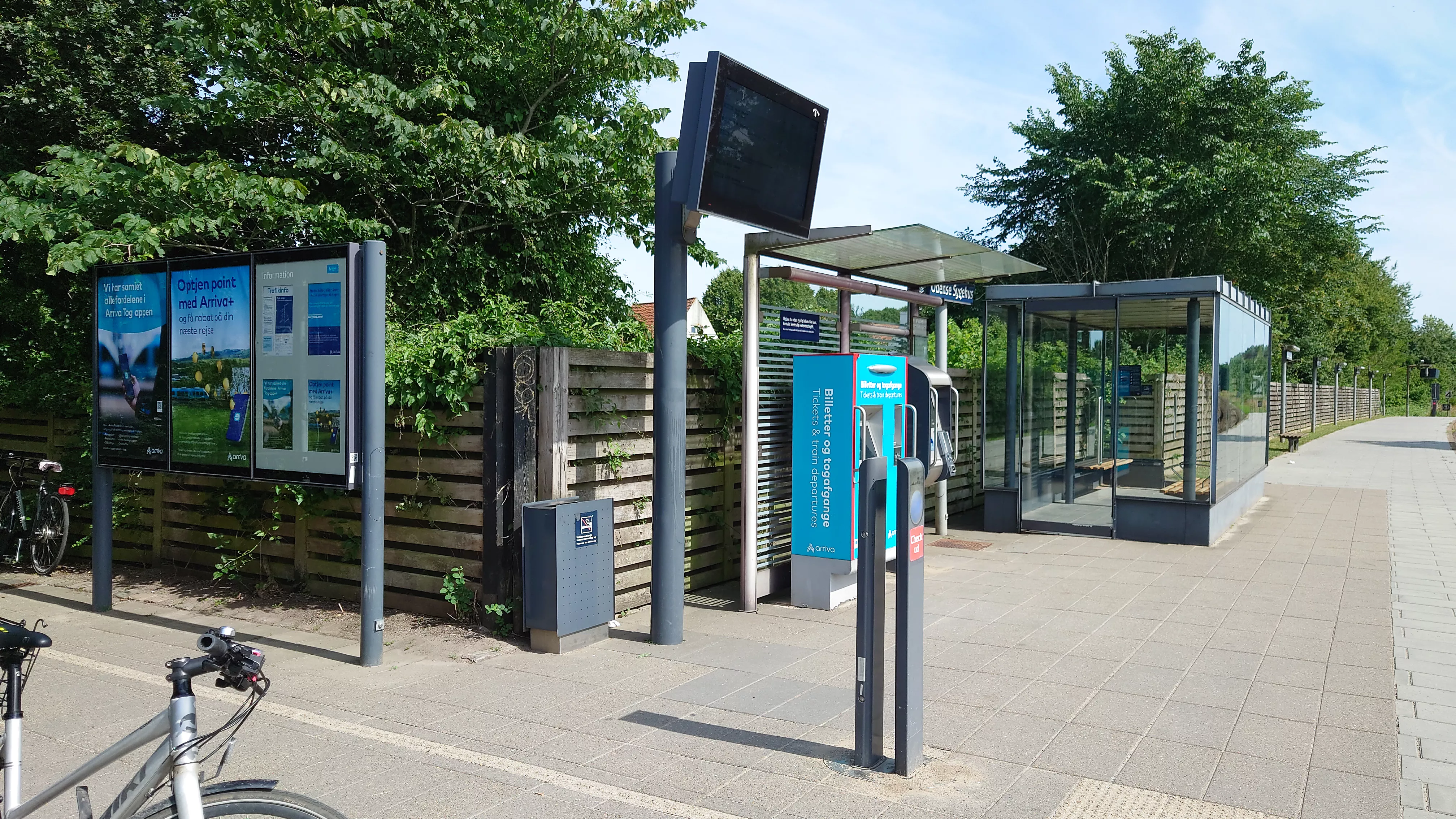 Billede af Odense Sygehus Trinbræt.