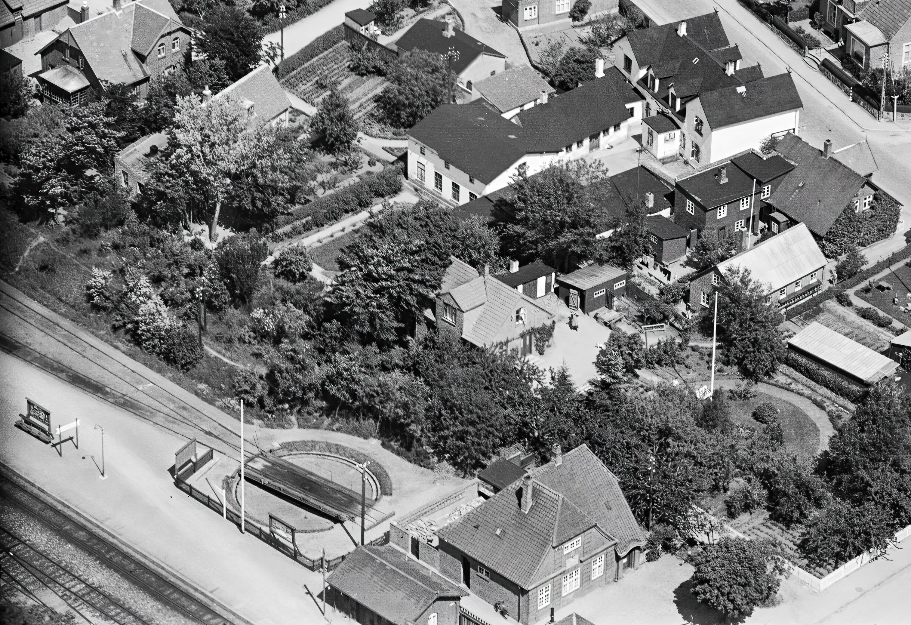 Billede af Høng Stations drejeskive.