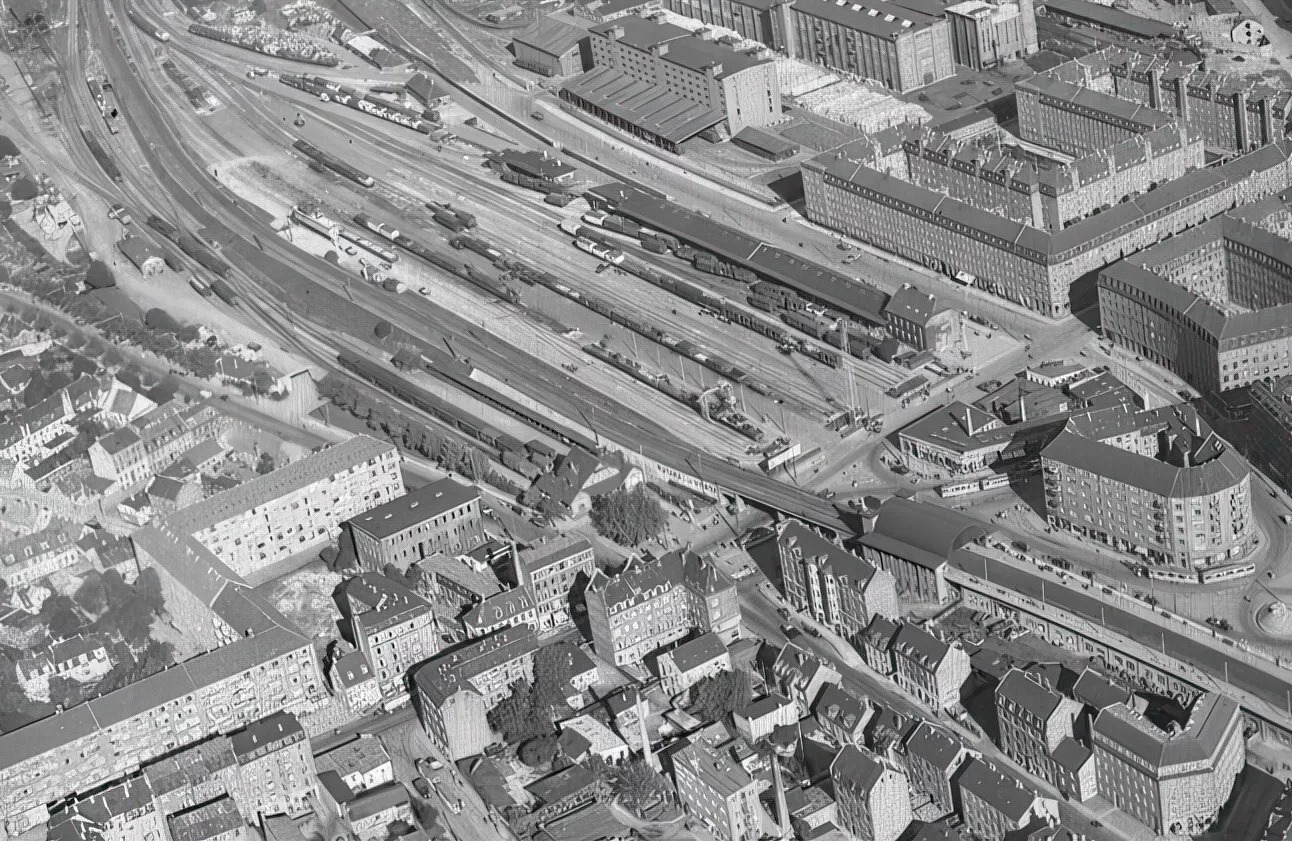 Billede af Nørrebro S-togsstation.