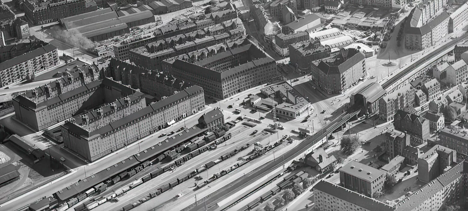 Billede af Nørrebro S-togsstation.