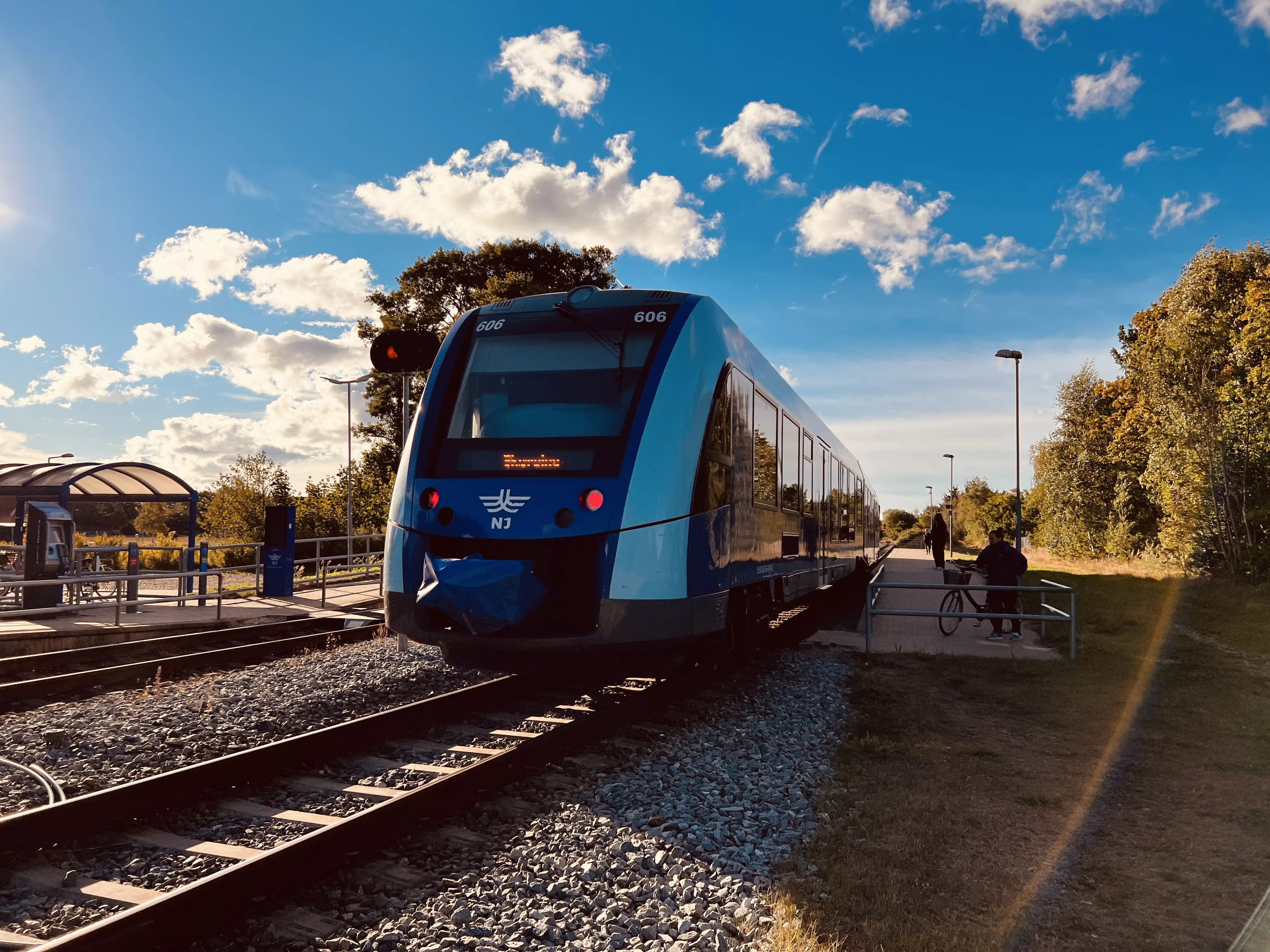 Billede af NJJ LM 606 fotograferet ud for Jerup Trinbræt.