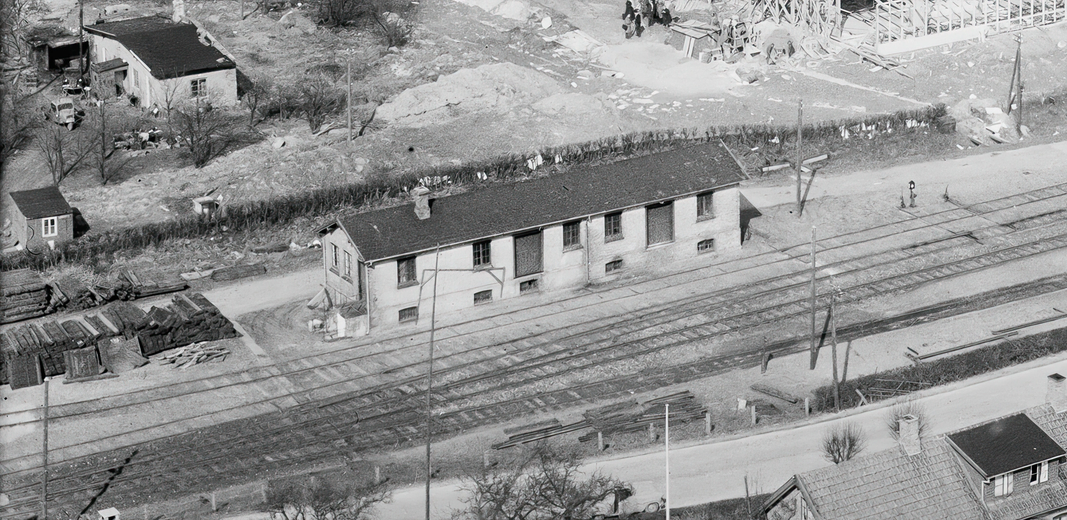 Billede af Kvistgård Stations varehus.