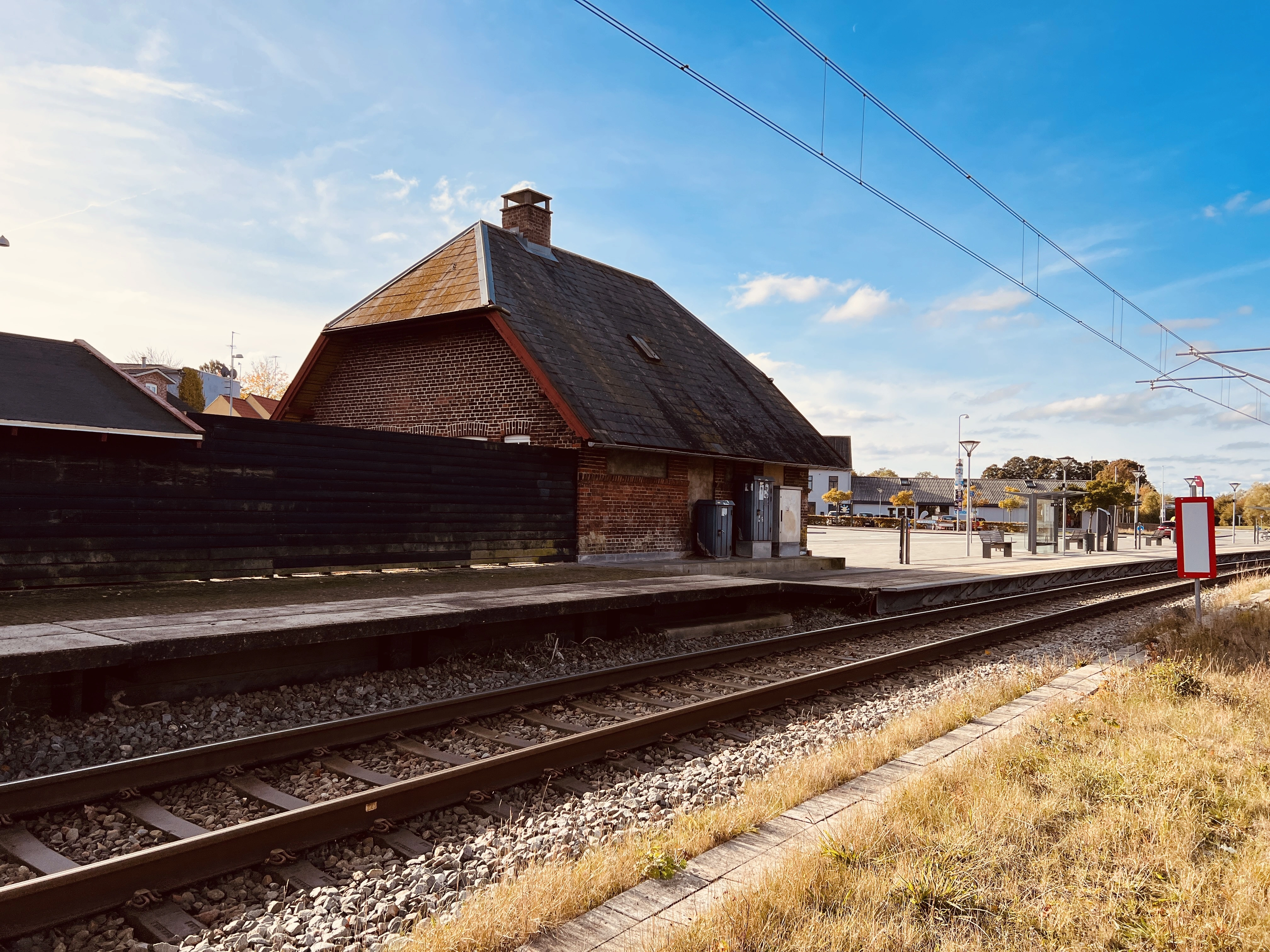 Billede af Kolind Letbanestation.