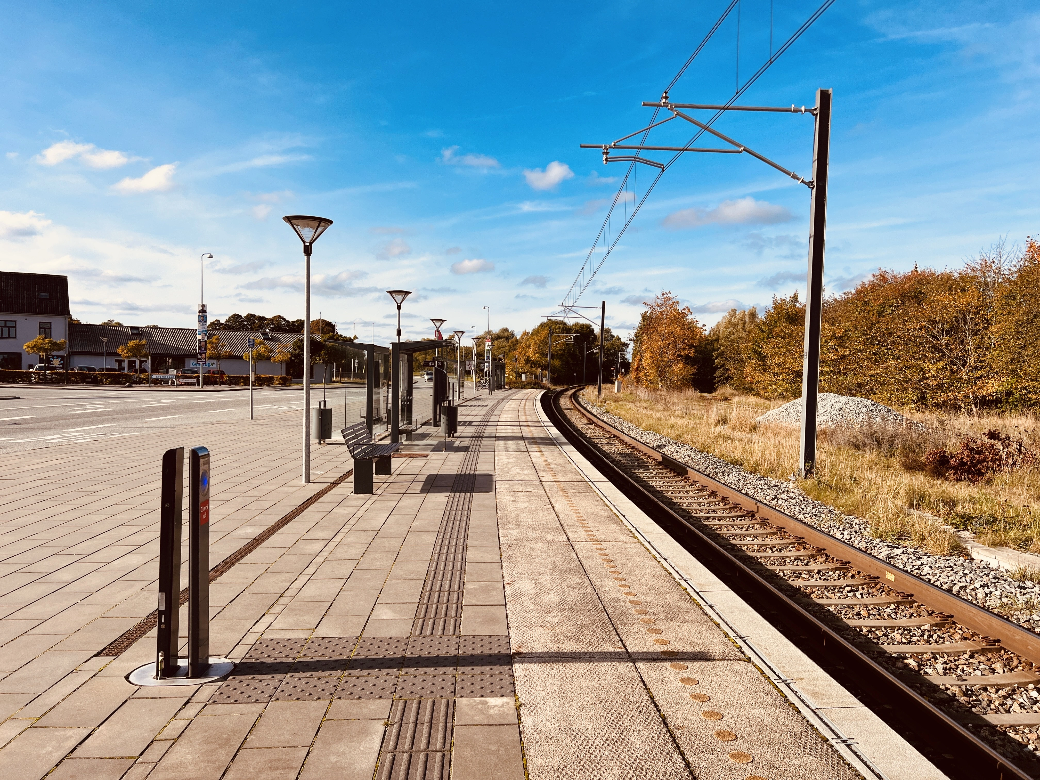 Billede af Kolind Letbanestation.