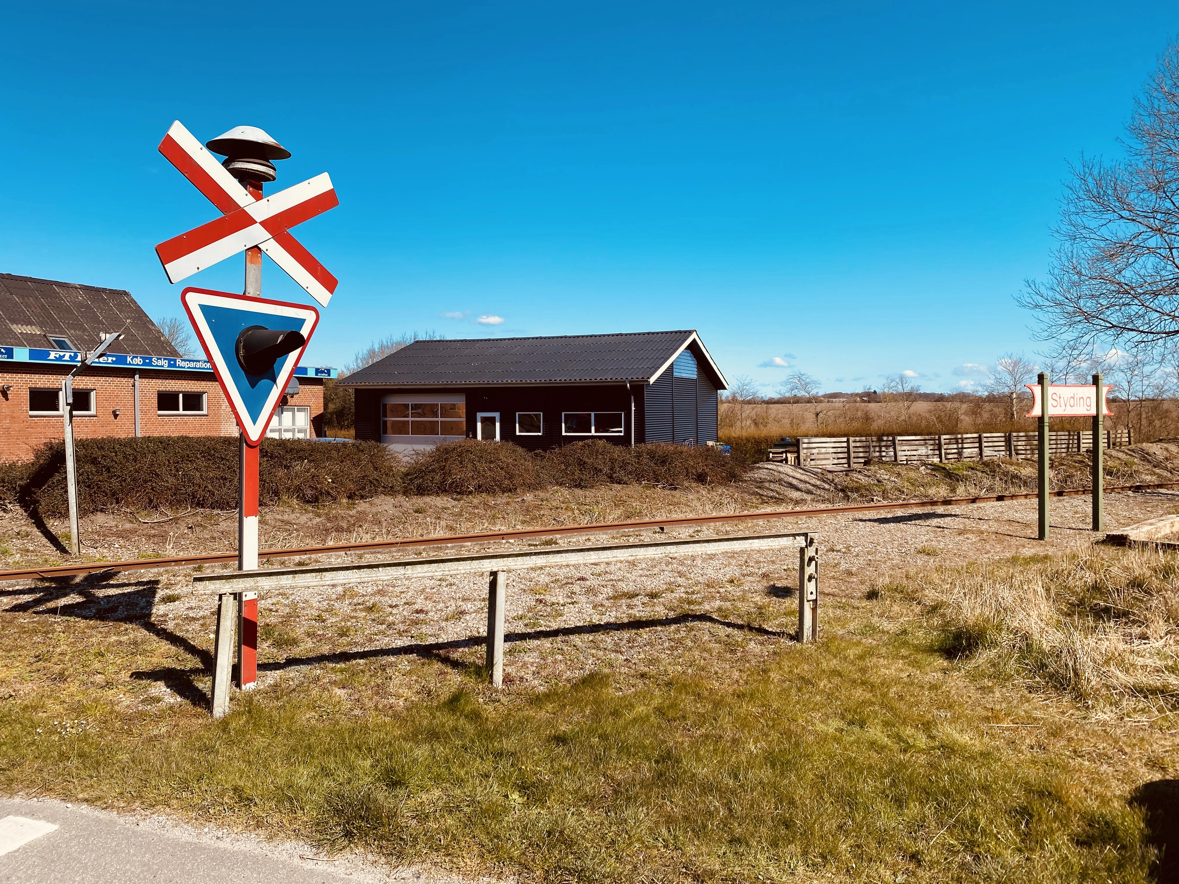 Billede af Styding Trinbræt - Trinbræt er nedrevet, men Styding Trinbræt har ligget her.