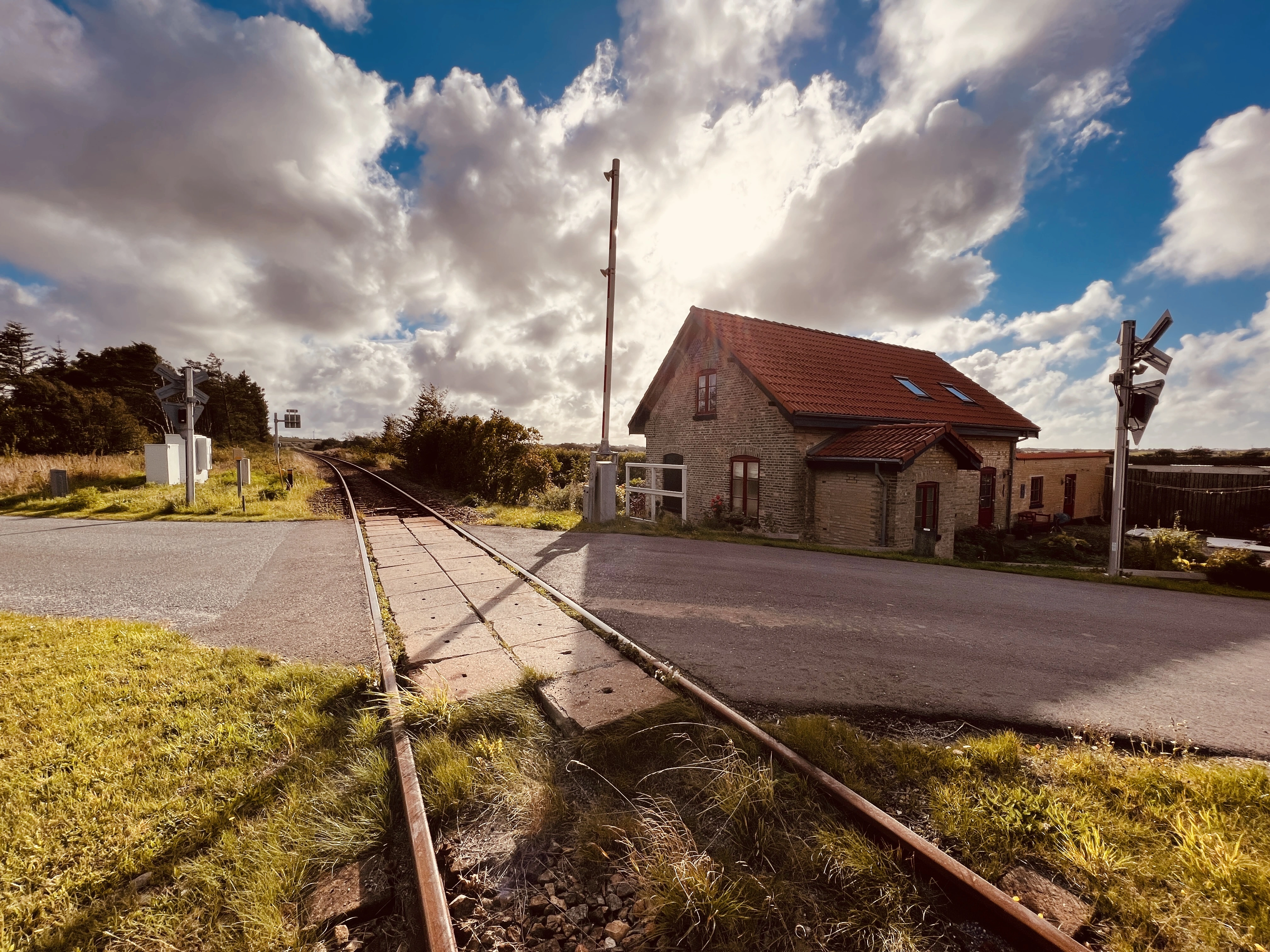 Billede af ledvogterboligen, hvor billetsalget for Todbøl Billetsalgssted foregik.