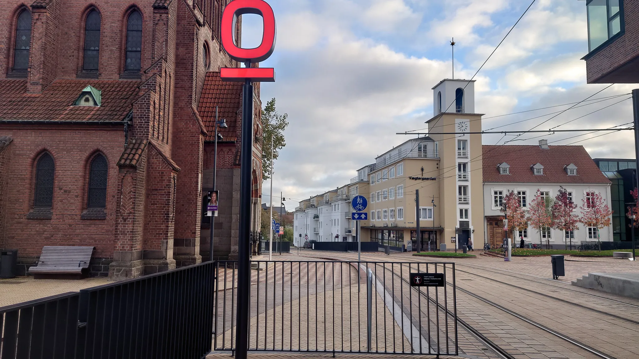 Billede af Albani Torv Letbanestation.