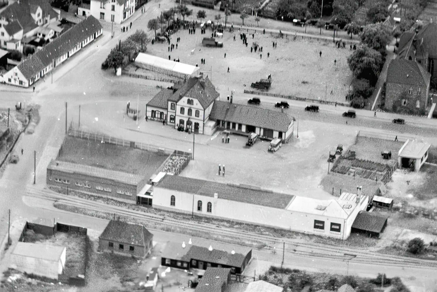 Billede af Aabenraa Amtsbanegård. Billede af Aabenraa Amtsbanegård.