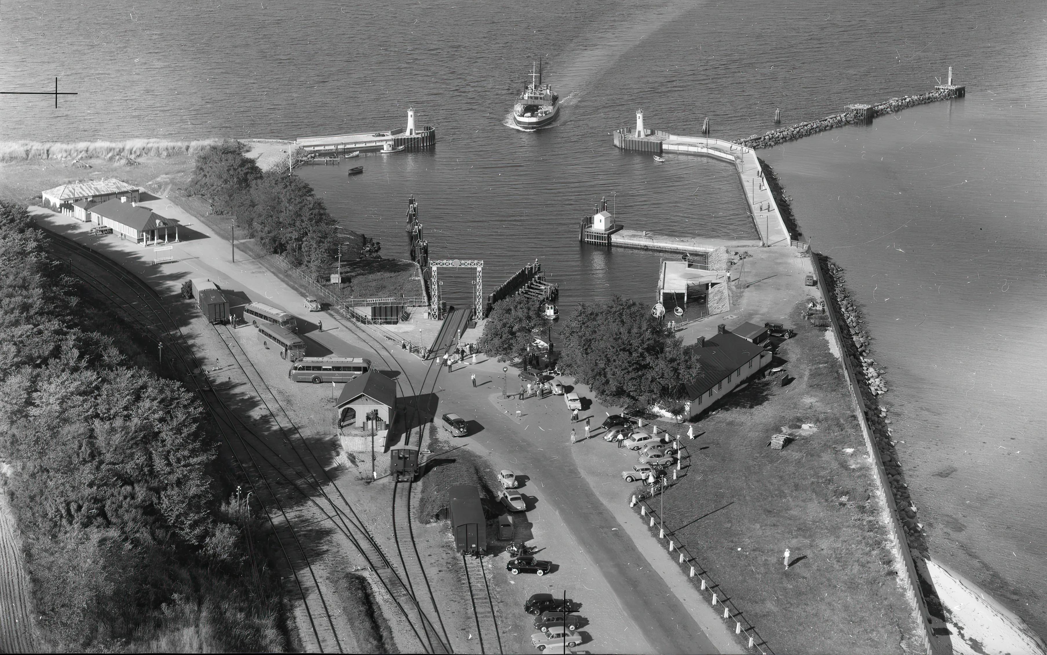 Billede af Mommark Færge Station.