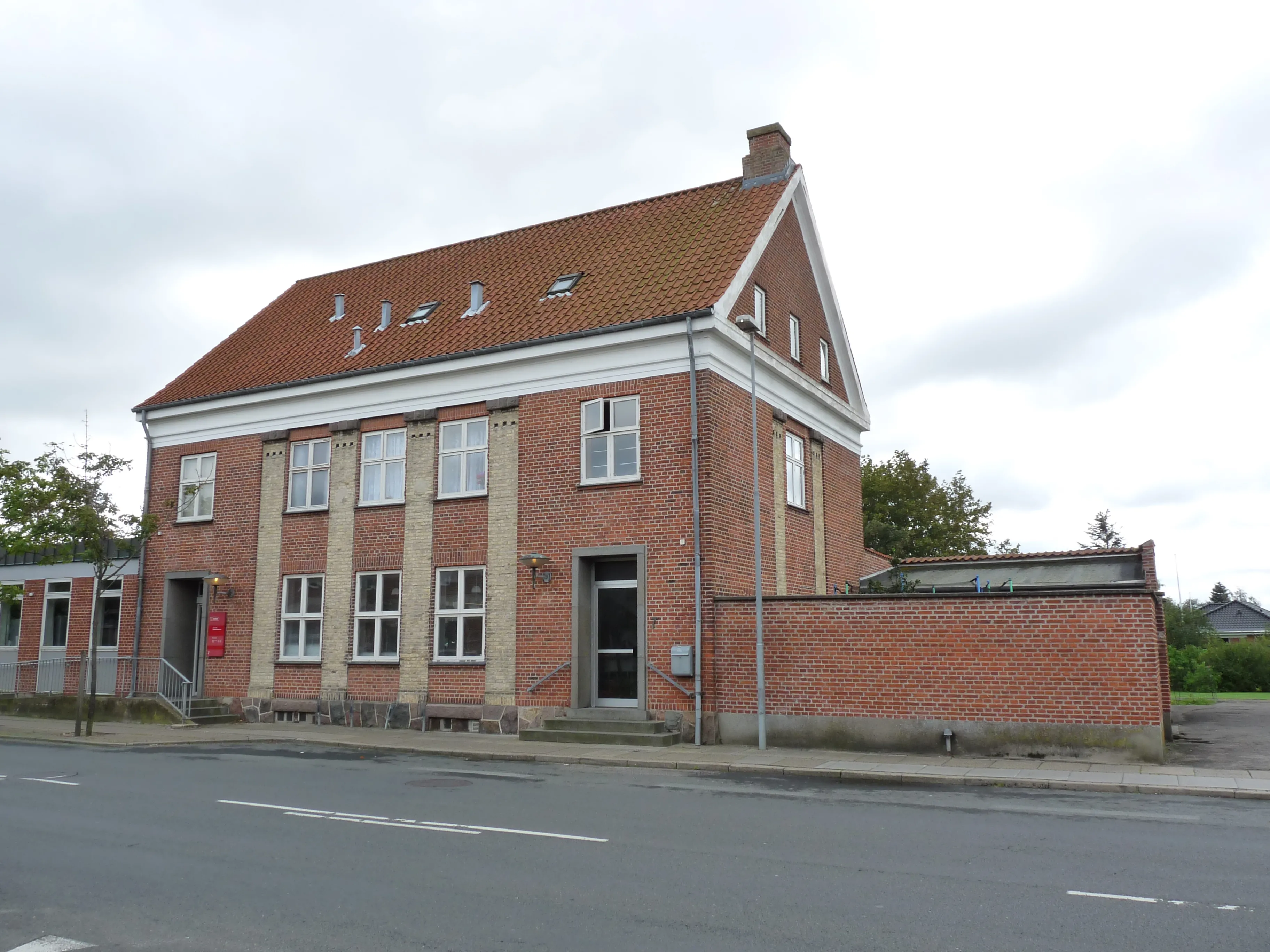 Fjerritslev Station er nedrevet og der er kun posthuset tilbage.