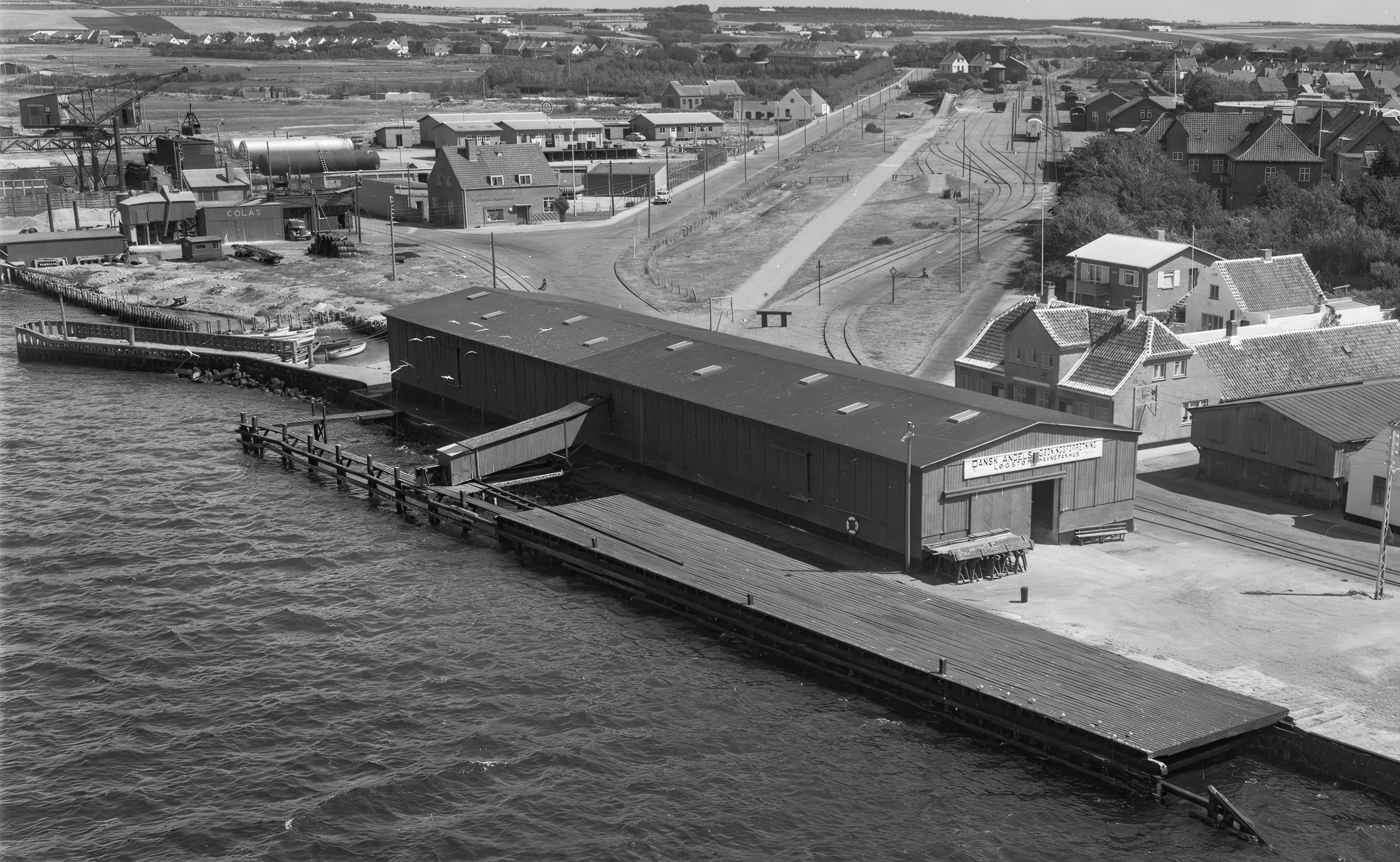 Billede af Løgstør Stations sporareal.