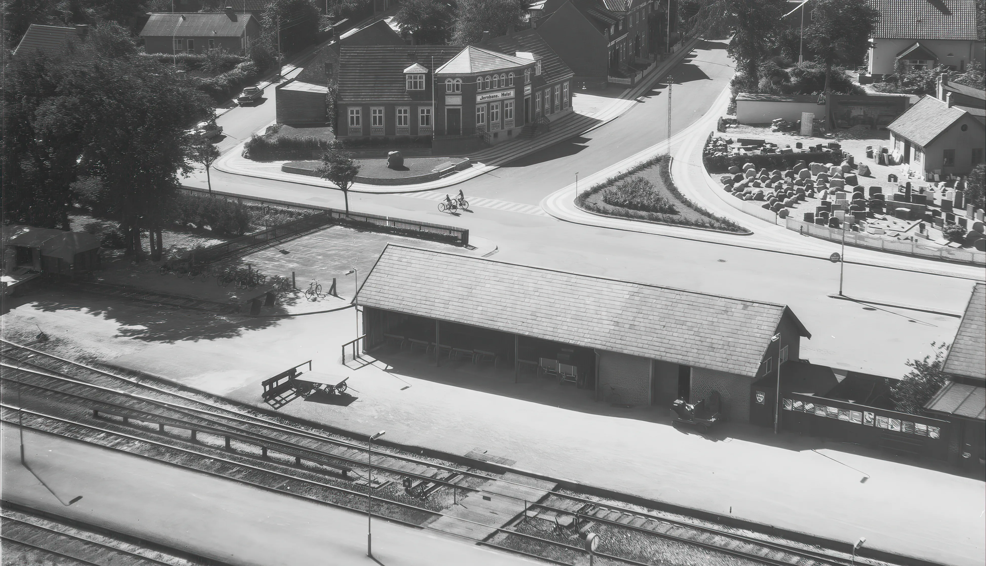 Billede af Ringkøbing Stations varehus.