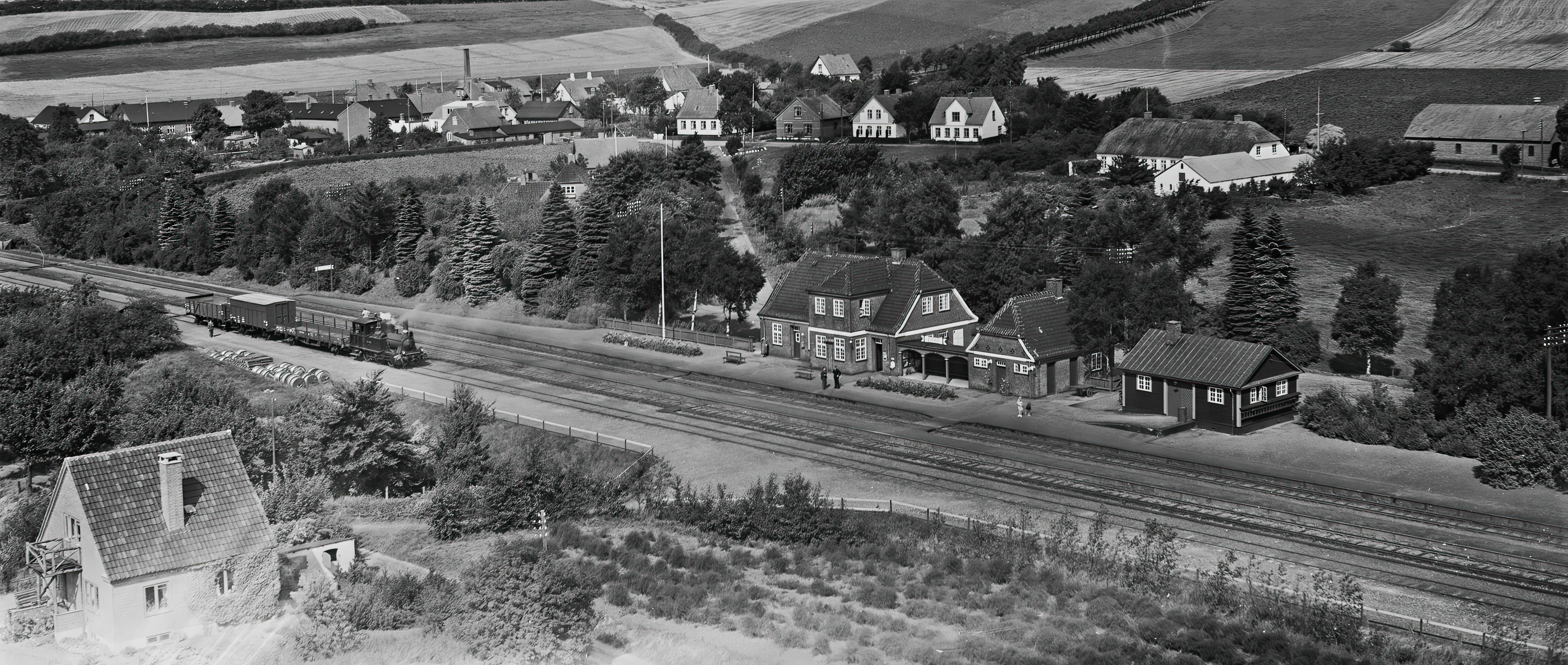 Billede af Ejstrup Station.