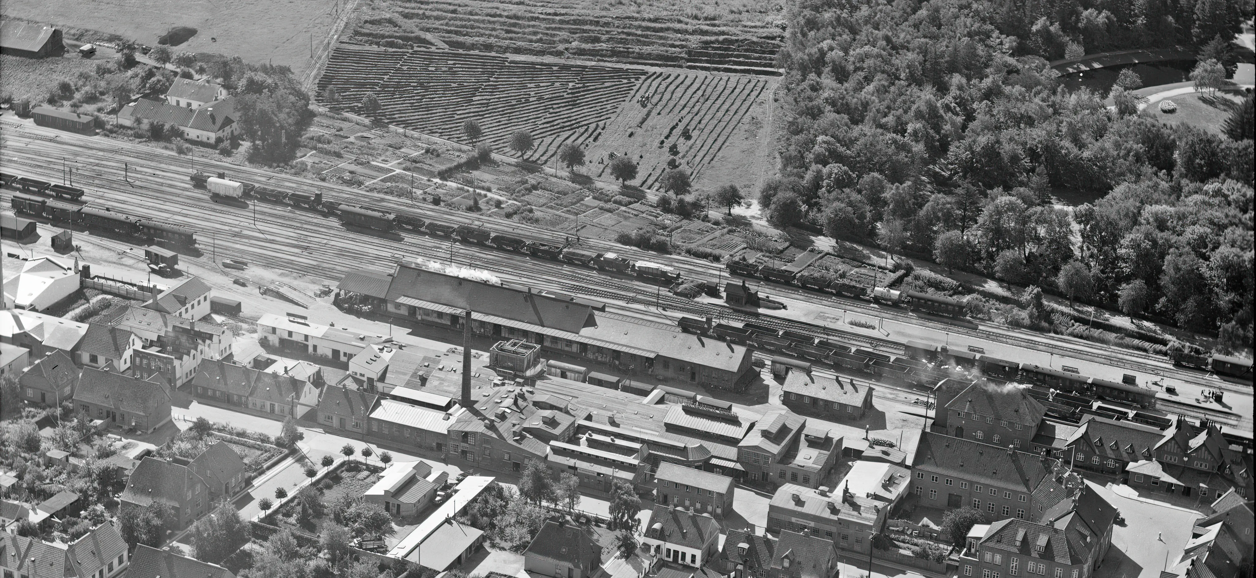 Billede af Herning Banegård. Billede af Herning Banegård.