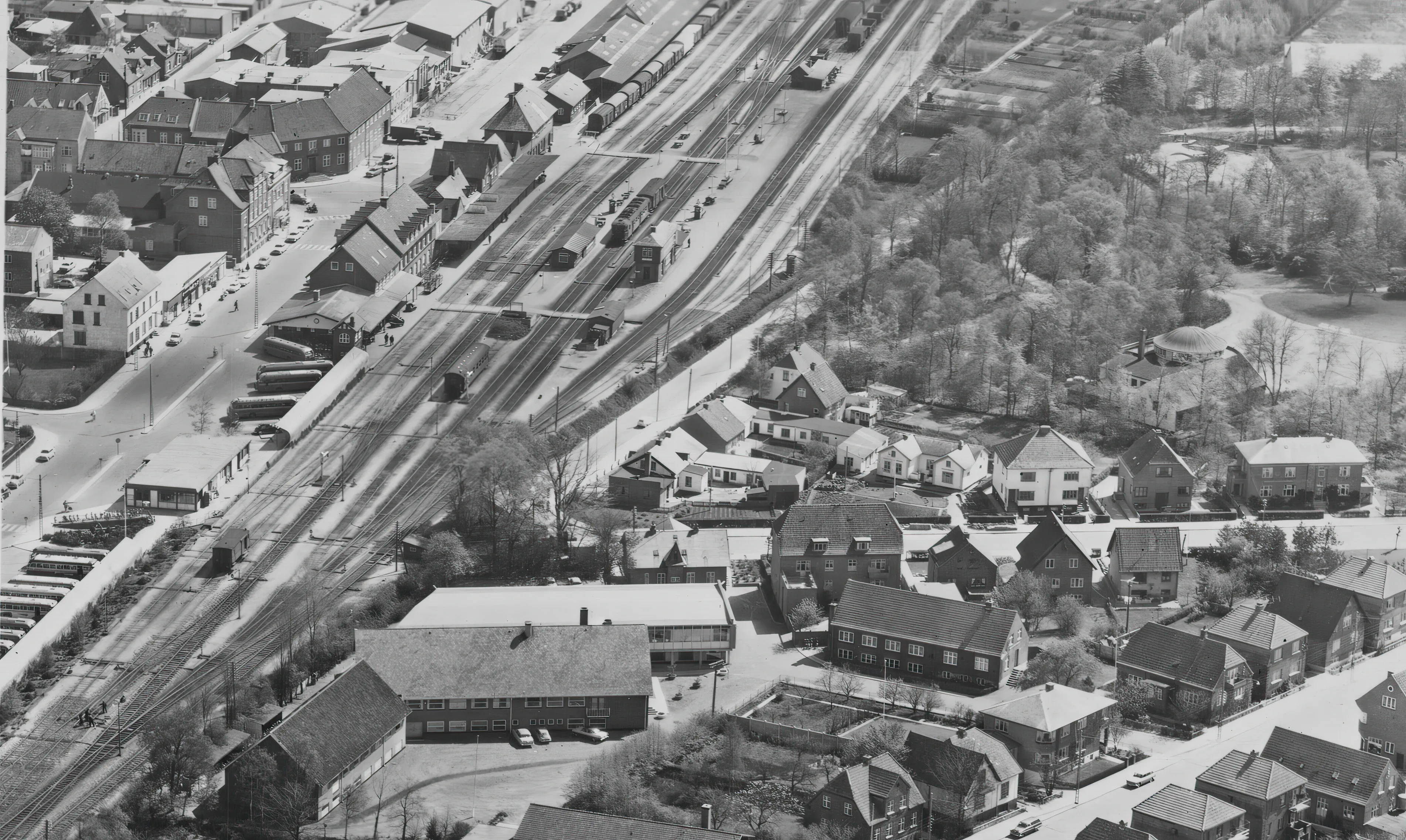 Billede af Herning Banegård. Billede af Herning Banegård.