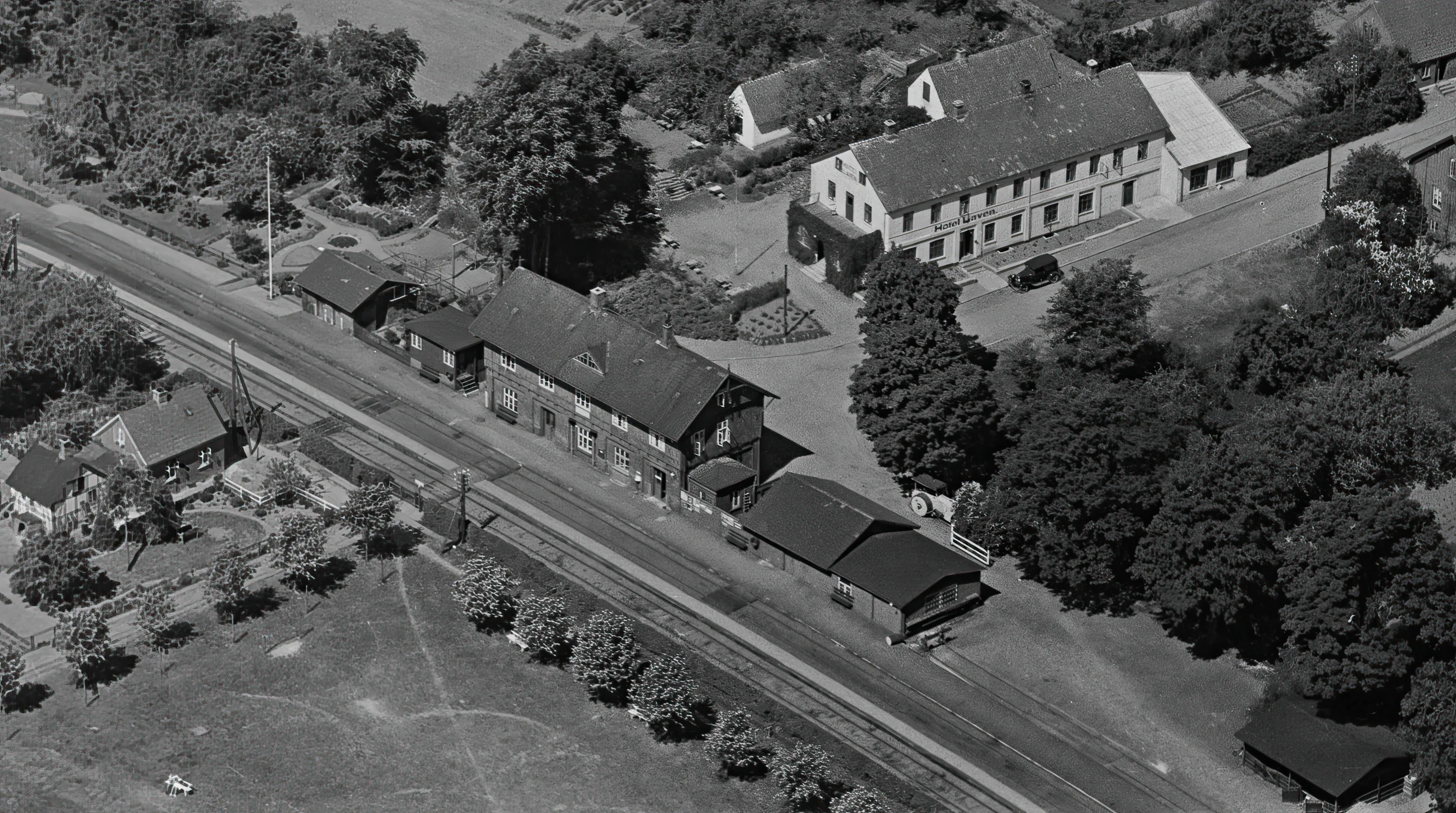 Billede af Laven Station.