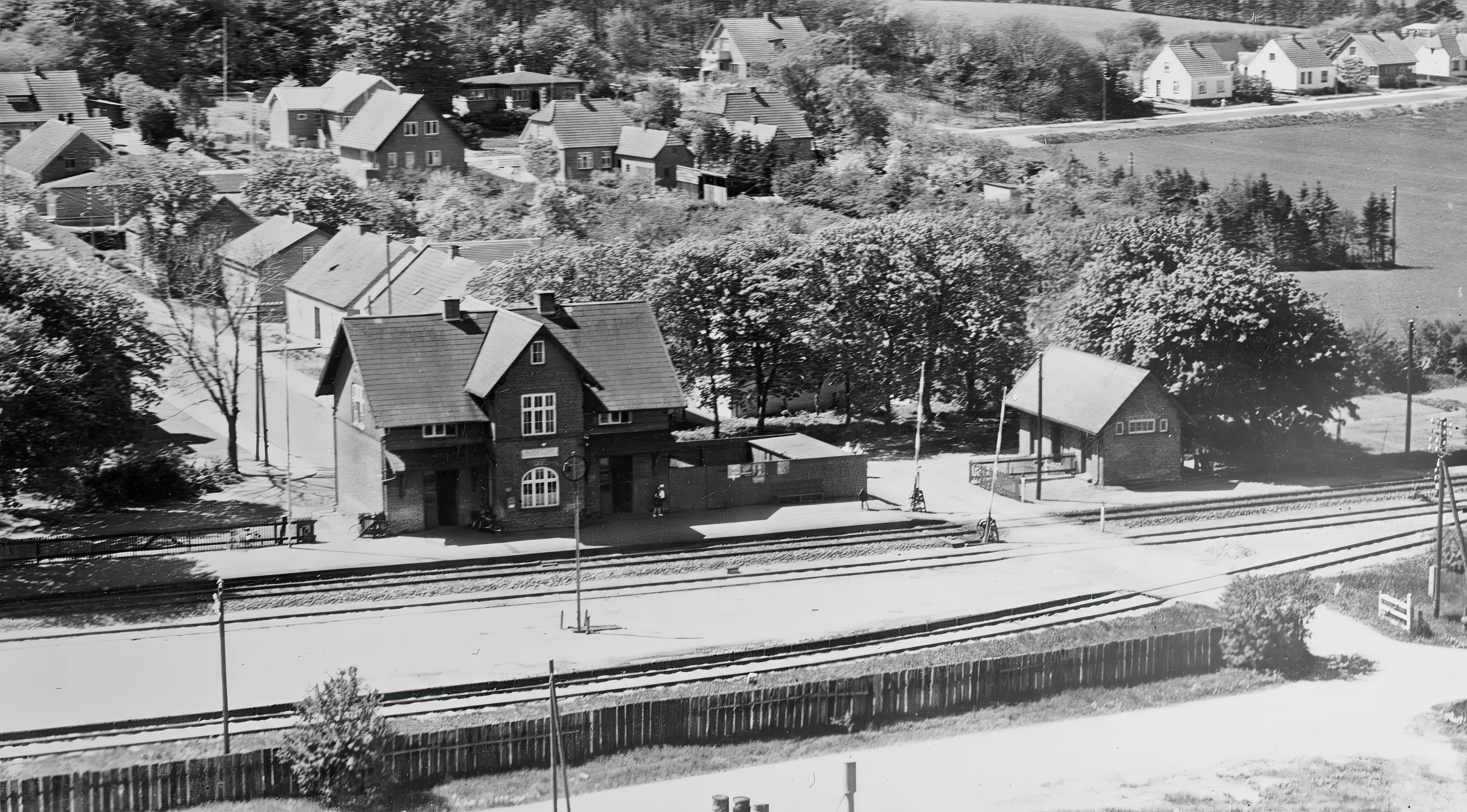 Billede af Moselund Station.