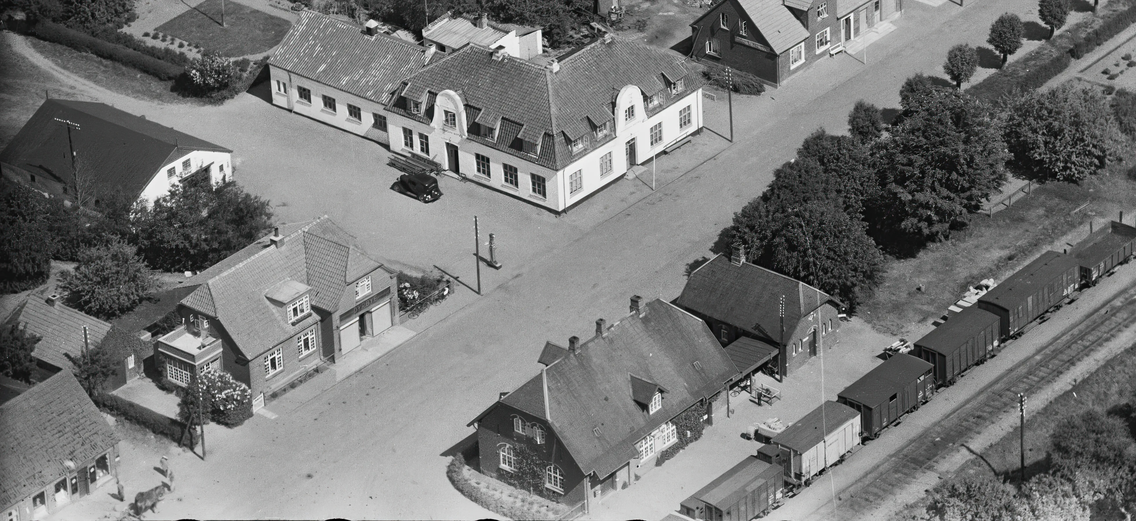 Billede af Fårvang Station.