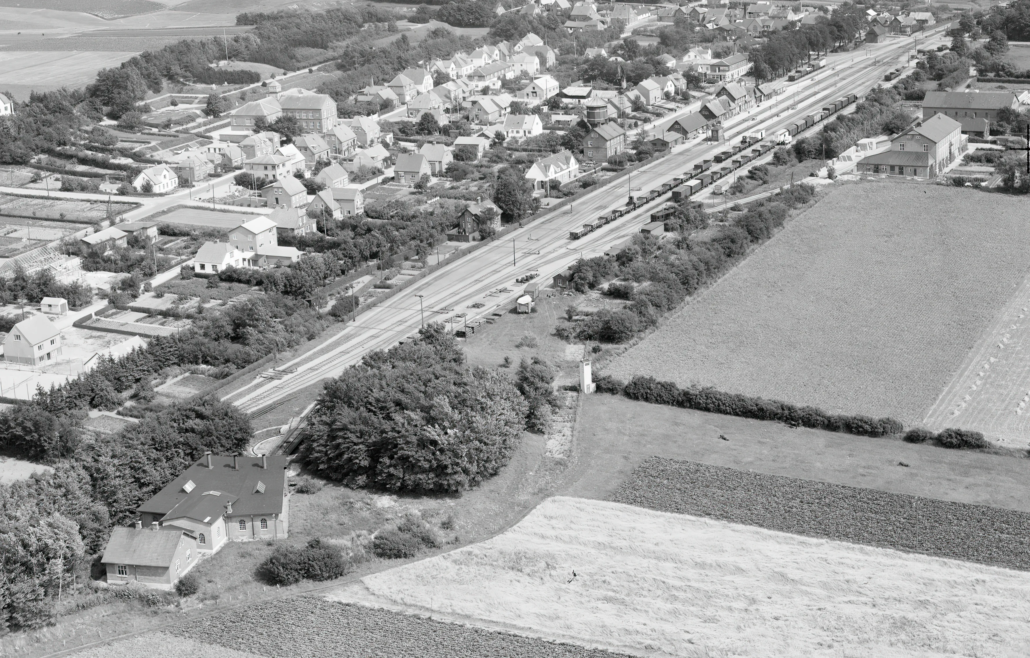 Billede af Ryomgård Station.