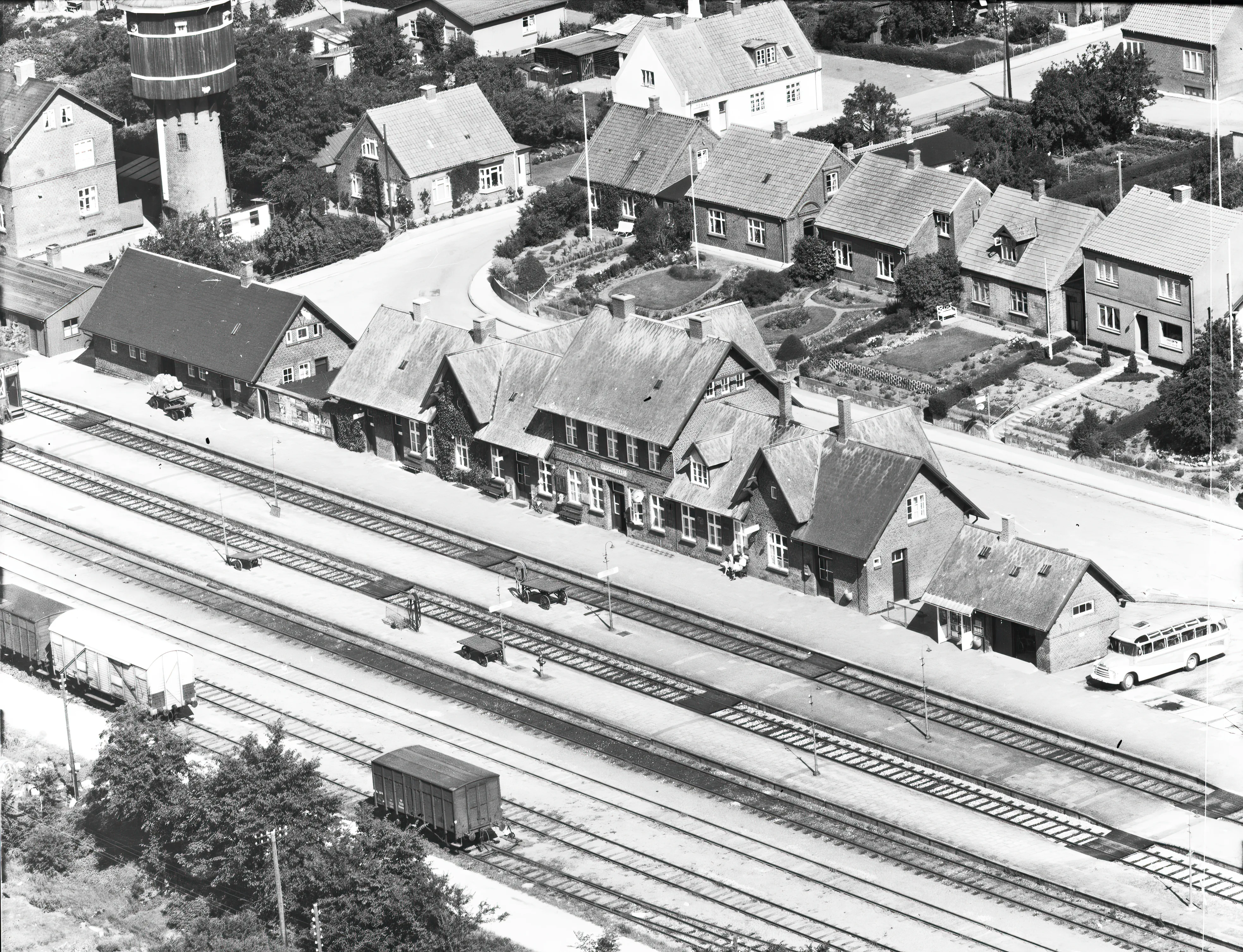 Billede af Ryomgård Station.