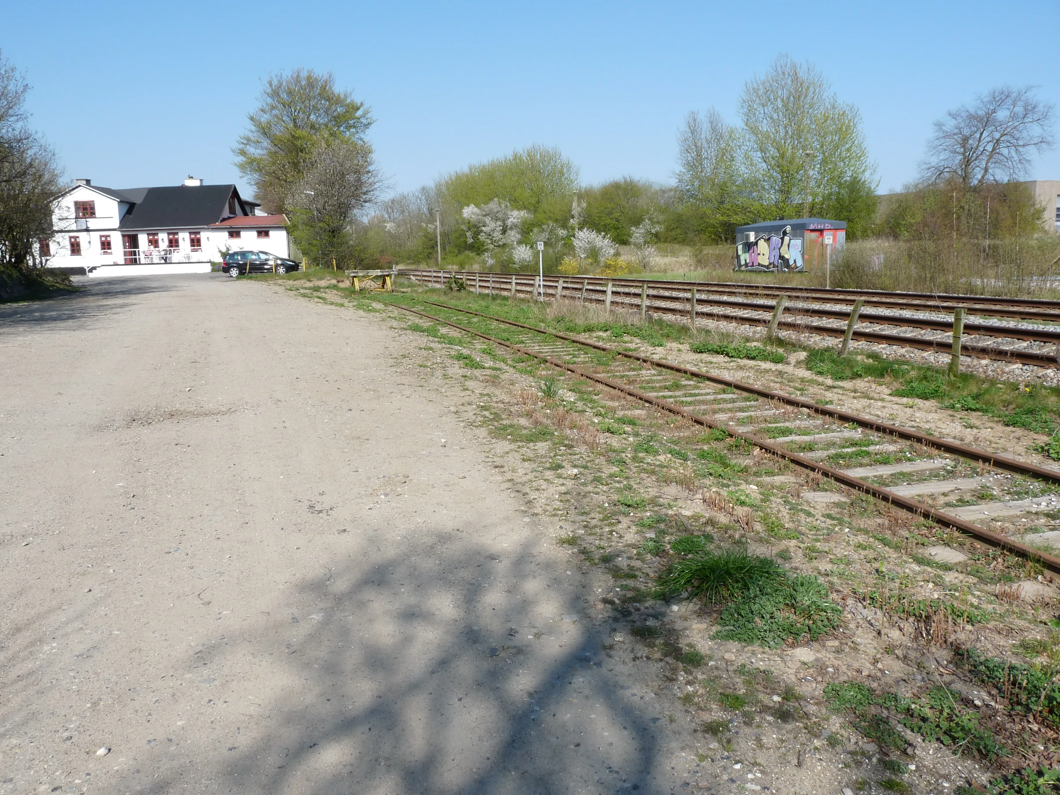 Billede af Hasselager Station - Station er nedrevet, men Hasselager Station har ligget her. Billede af Hasselager Station - Station er nedrevet, men Hasselager Station har ligget her.