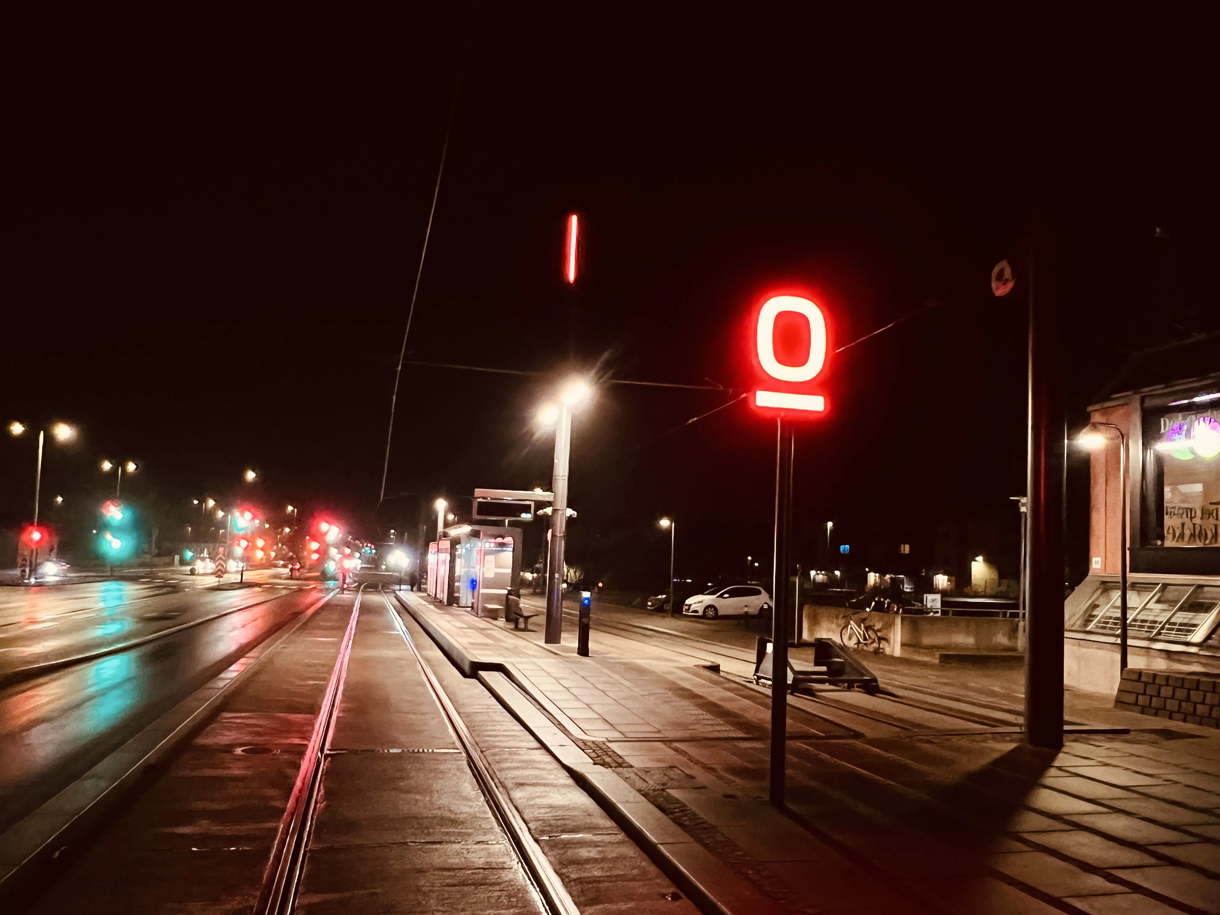 Billede af Odense Banegård Letbanestation.