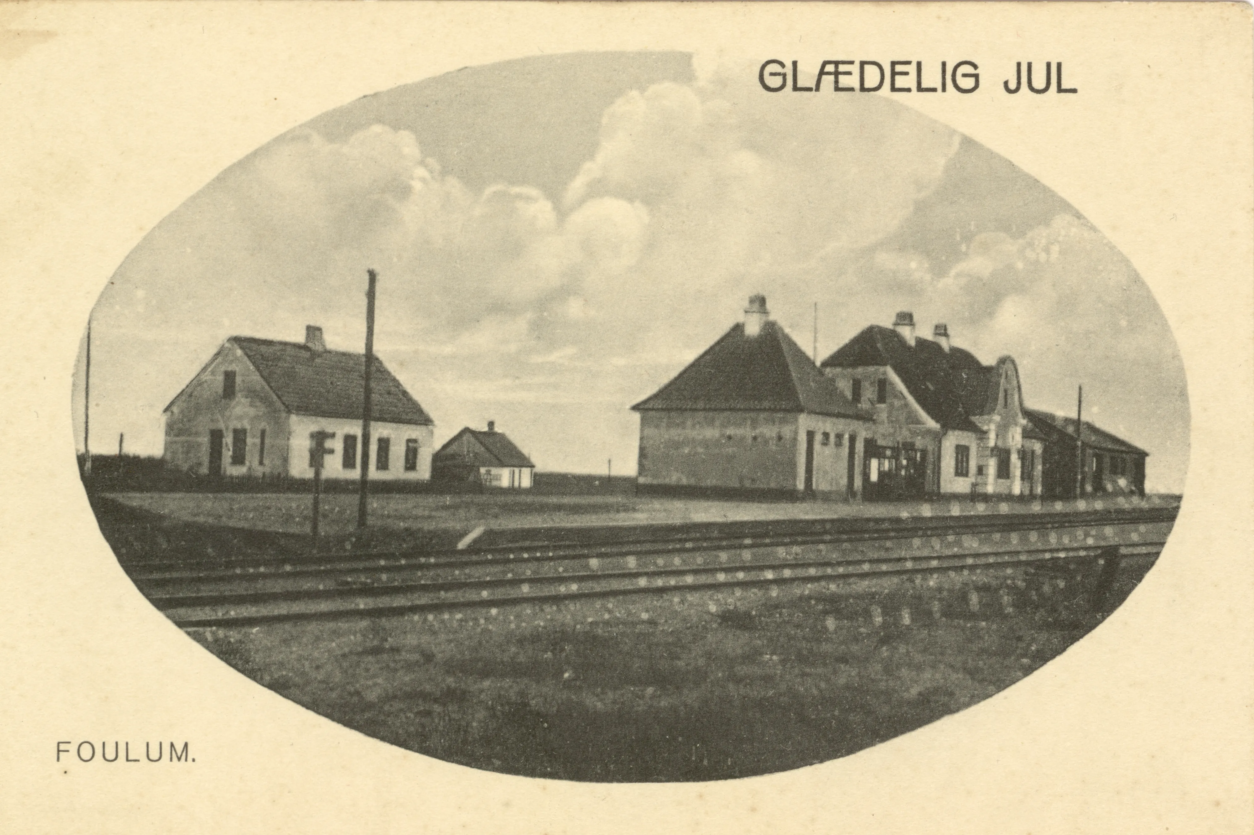 Postkort med Ullits Station. Postkort med Ullits Station.