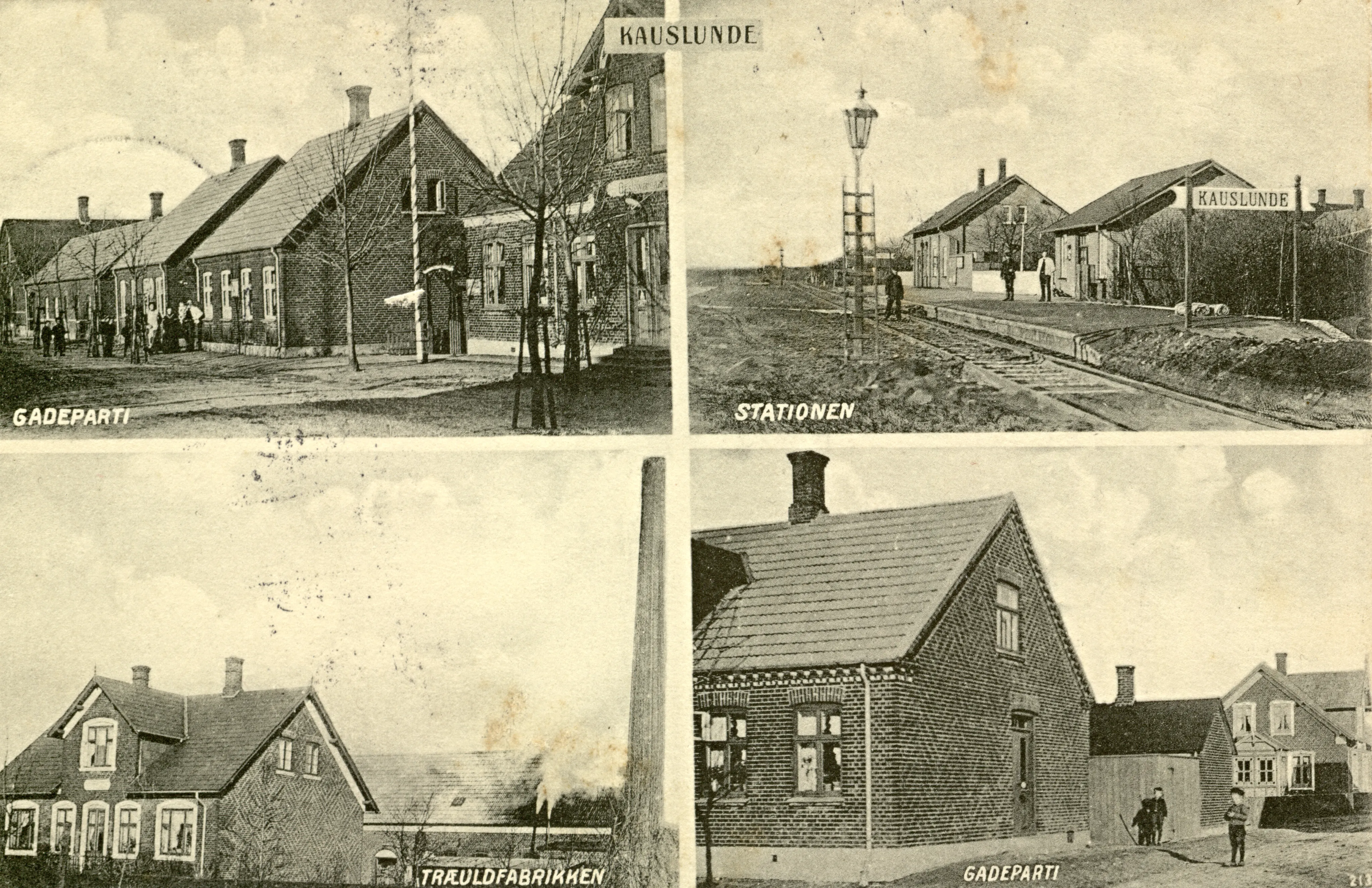 Postkort med Kavslunde Station. Postkort med Kavslunde Station.