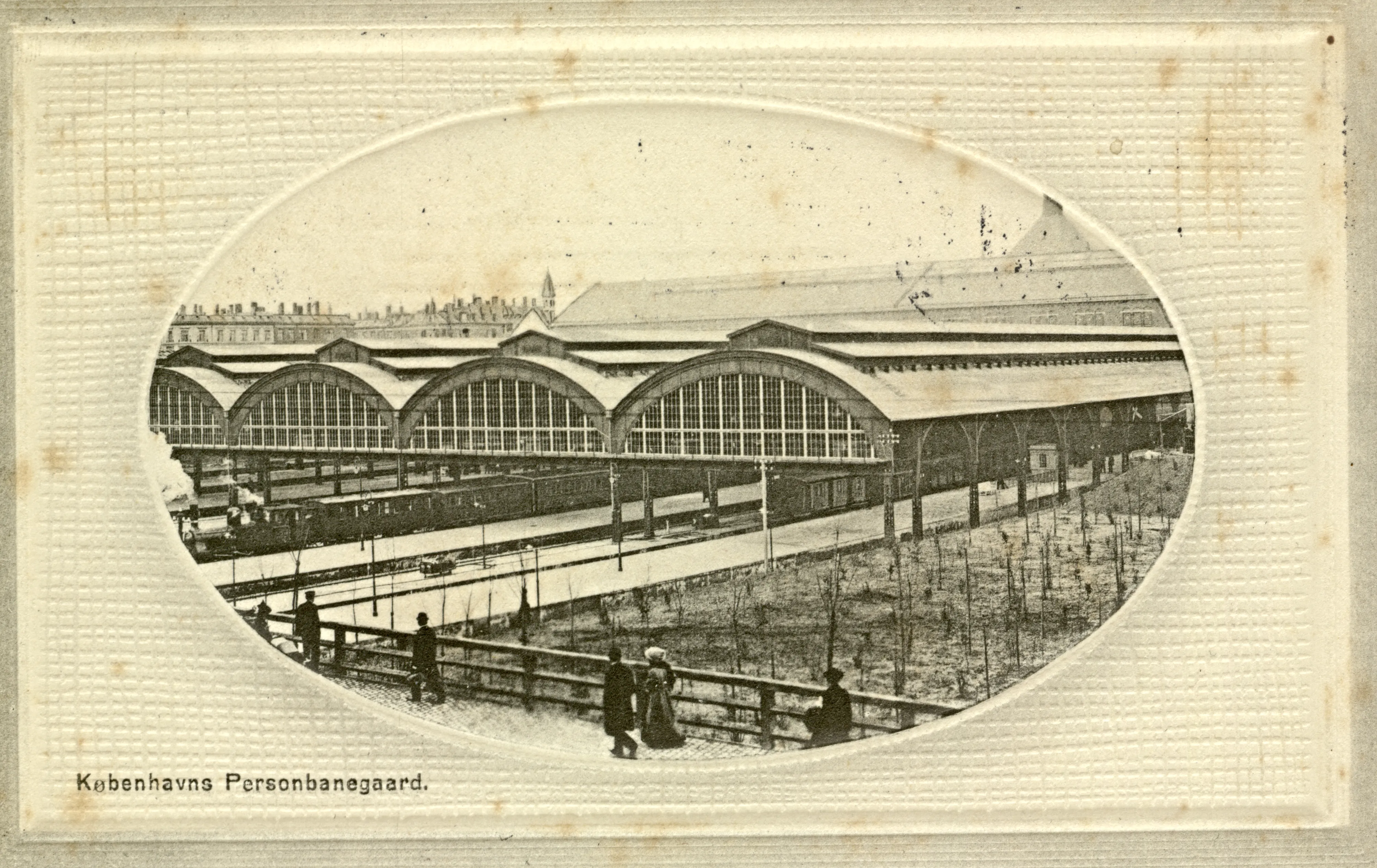 Postkort med København Hovedbanegård. Postkort med København Hovedbanegård.