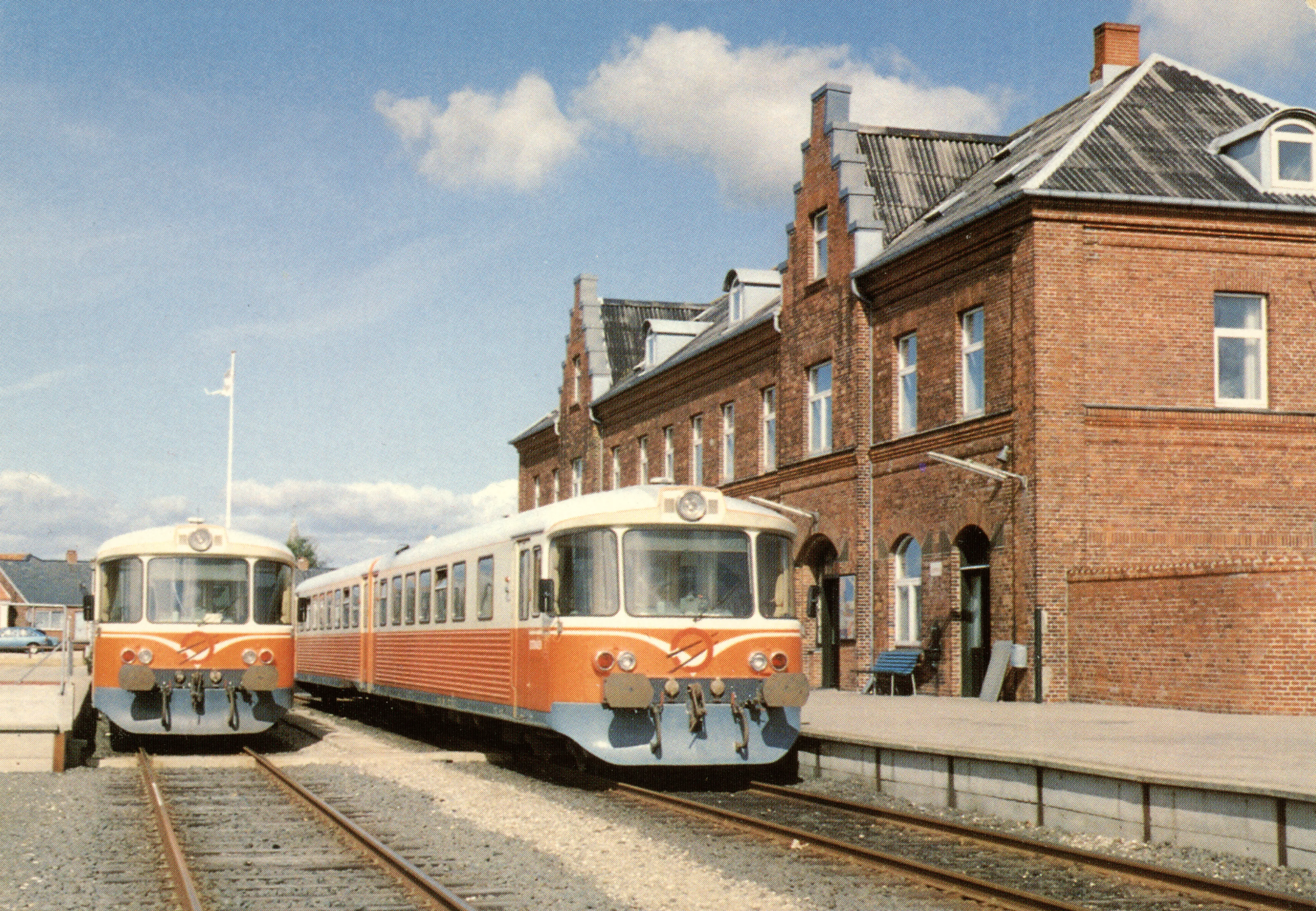 Postkort med Lemvig Station. Postkort med Lemvig Station.