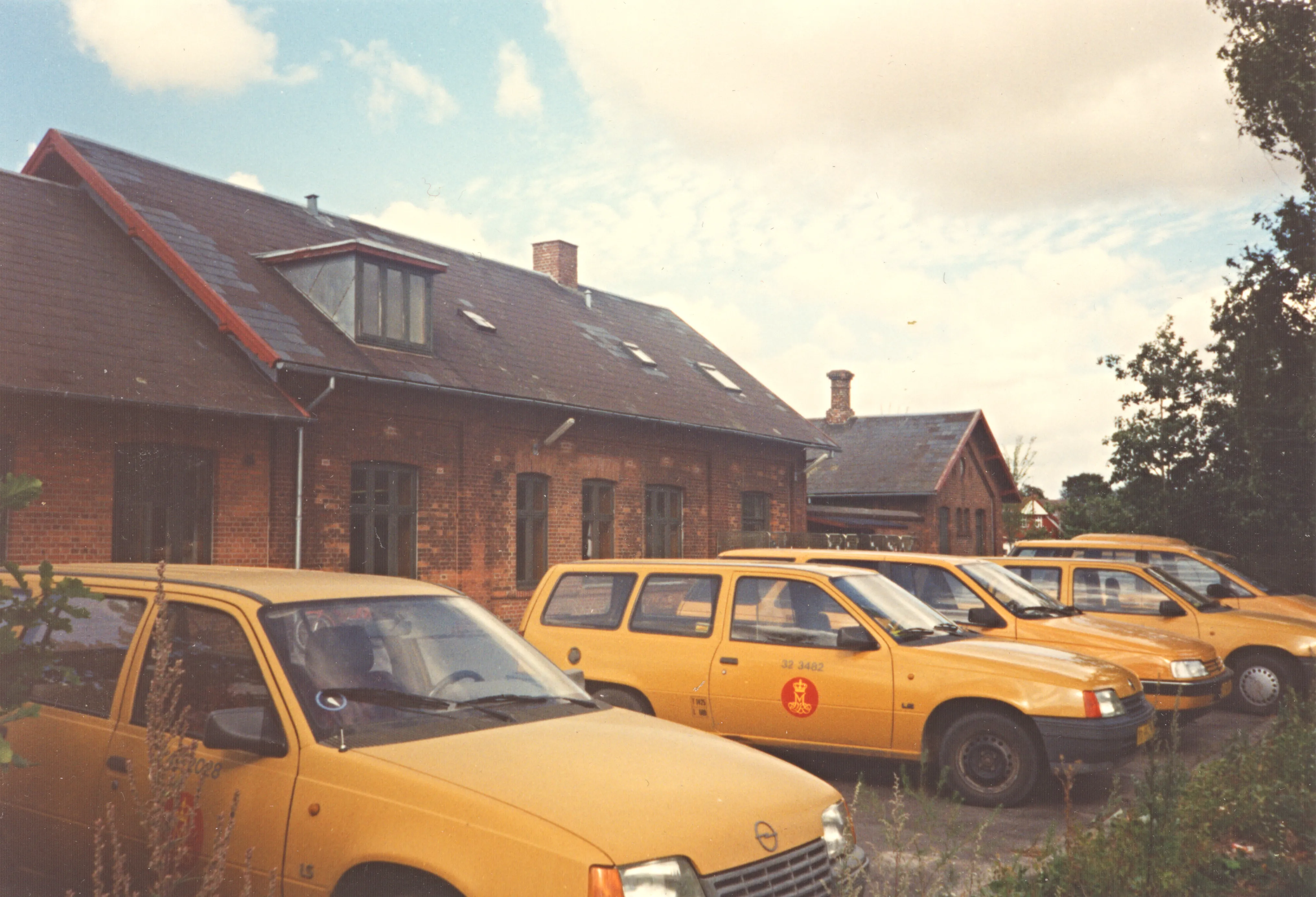 Postkort med Nørager Station.