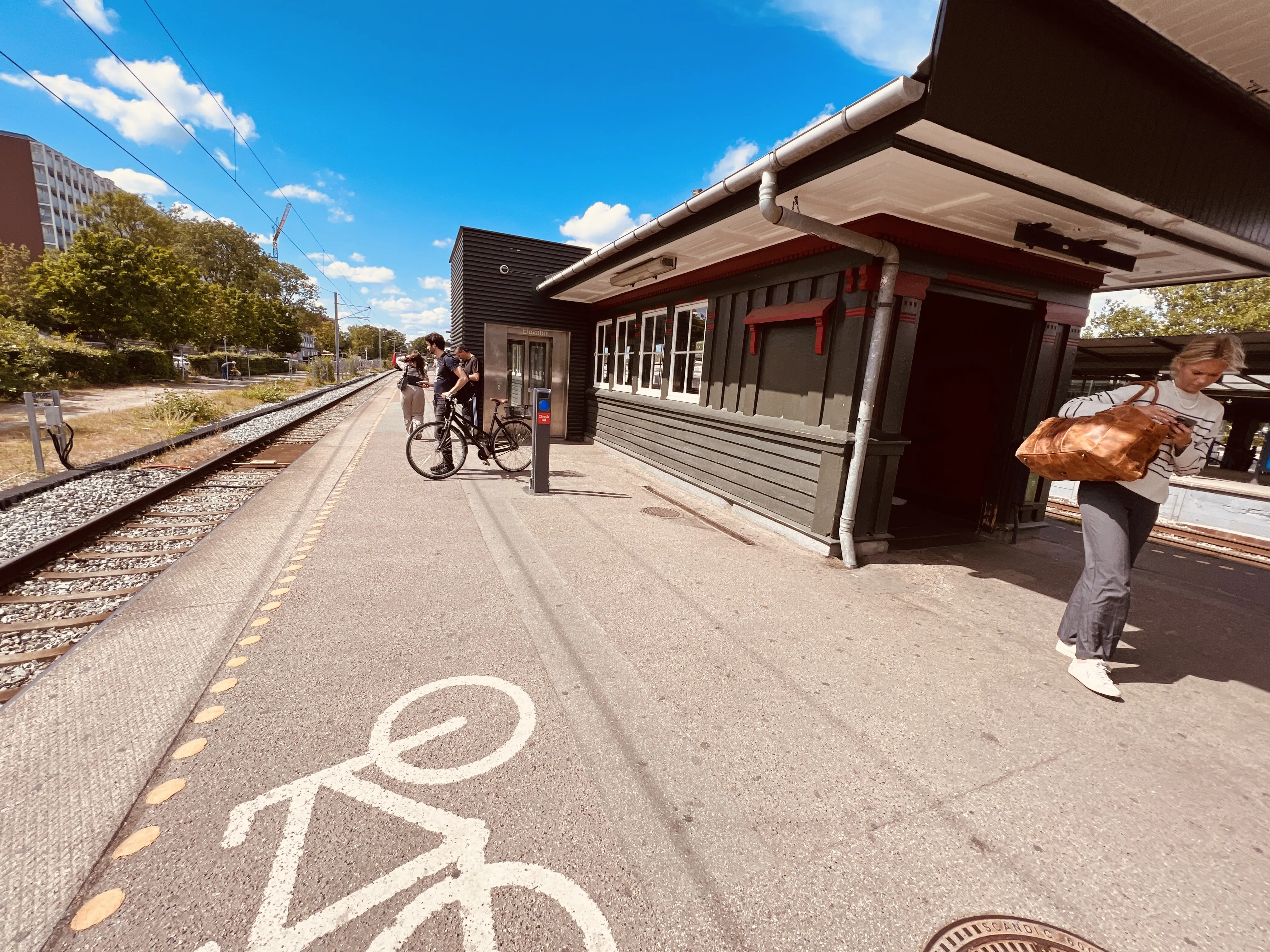 Billede af Lyngby Station.