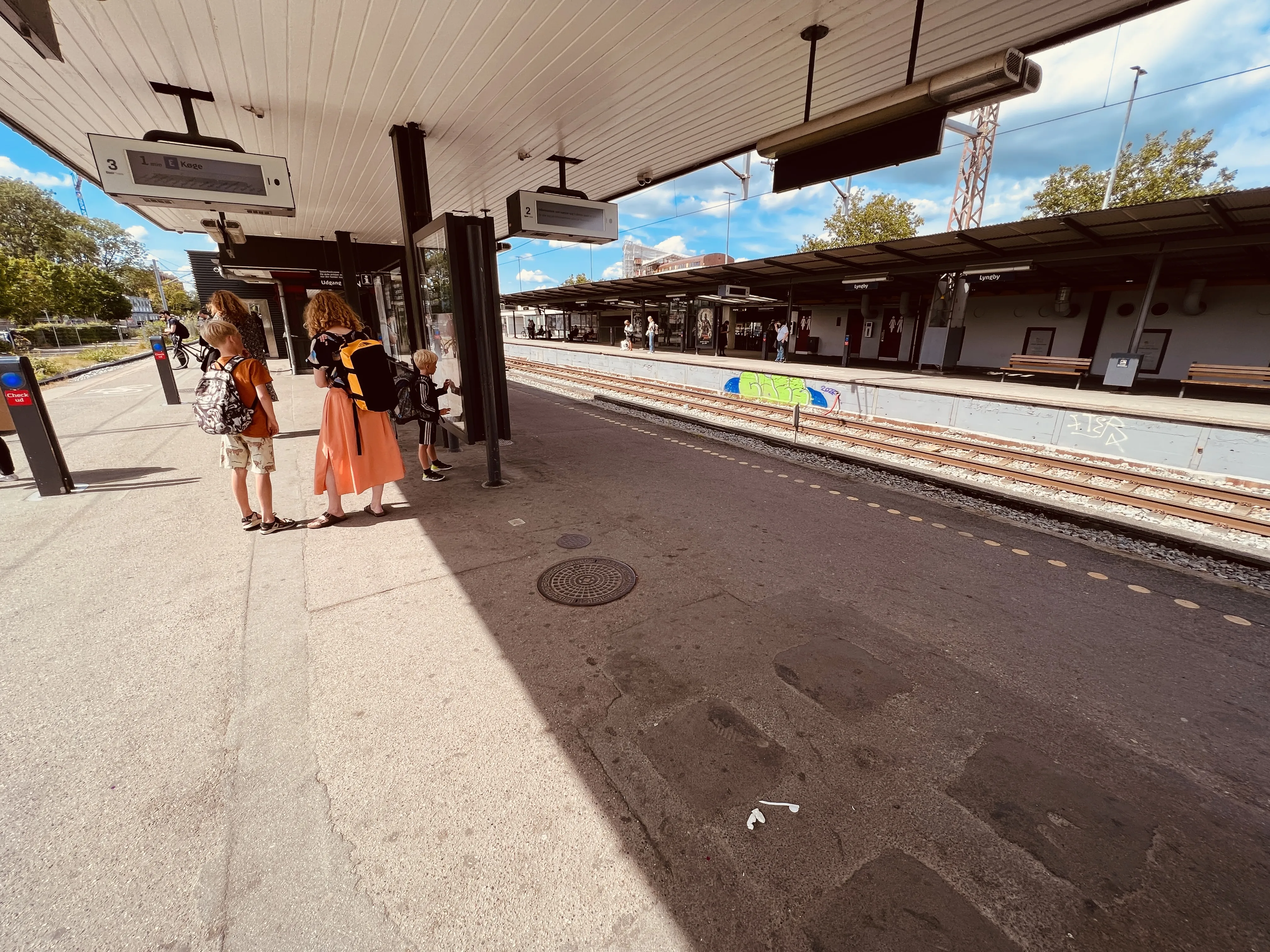 Billede af Lyngby Station.