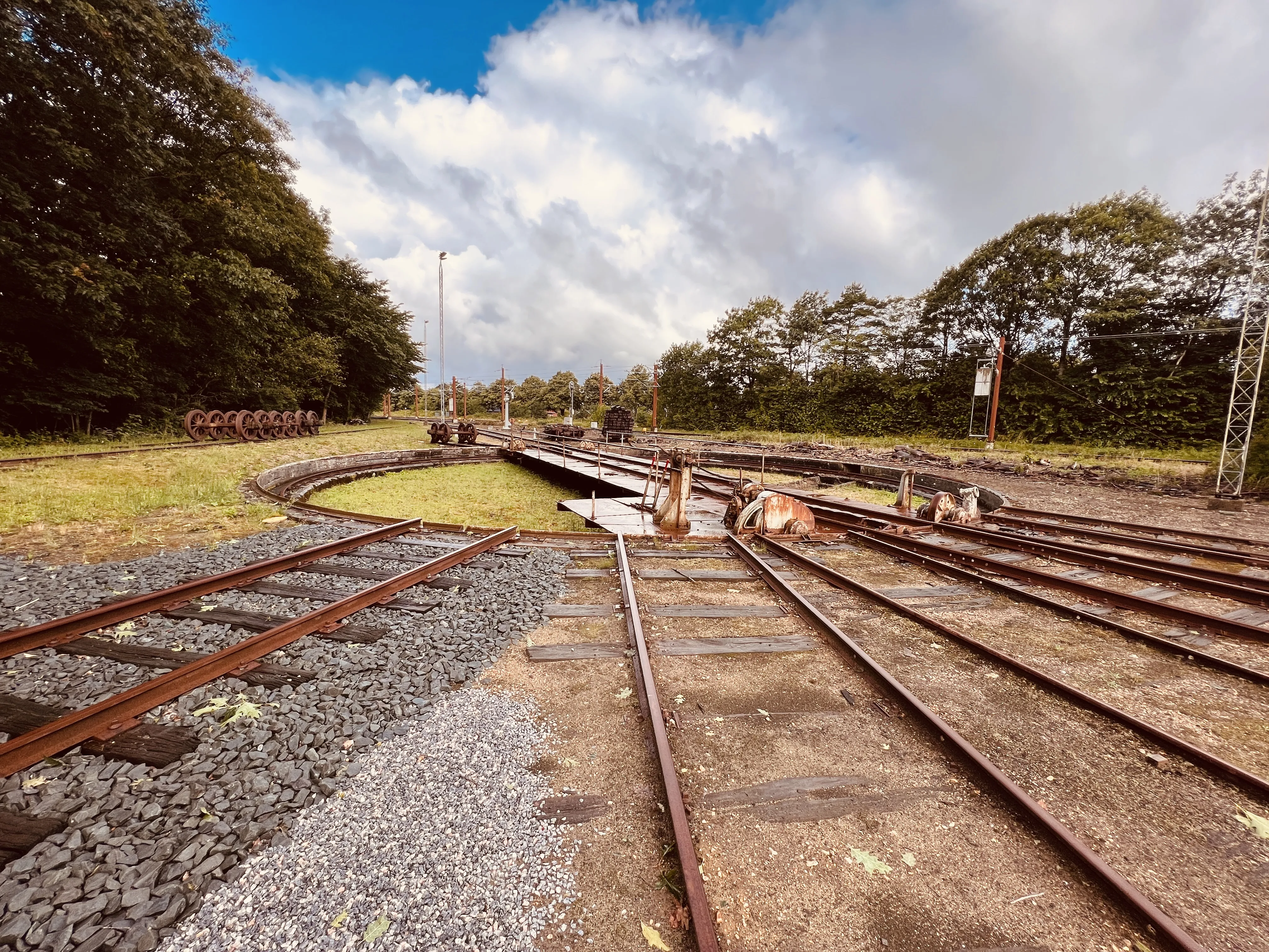 Billede af Bramming Stations drejeskive.