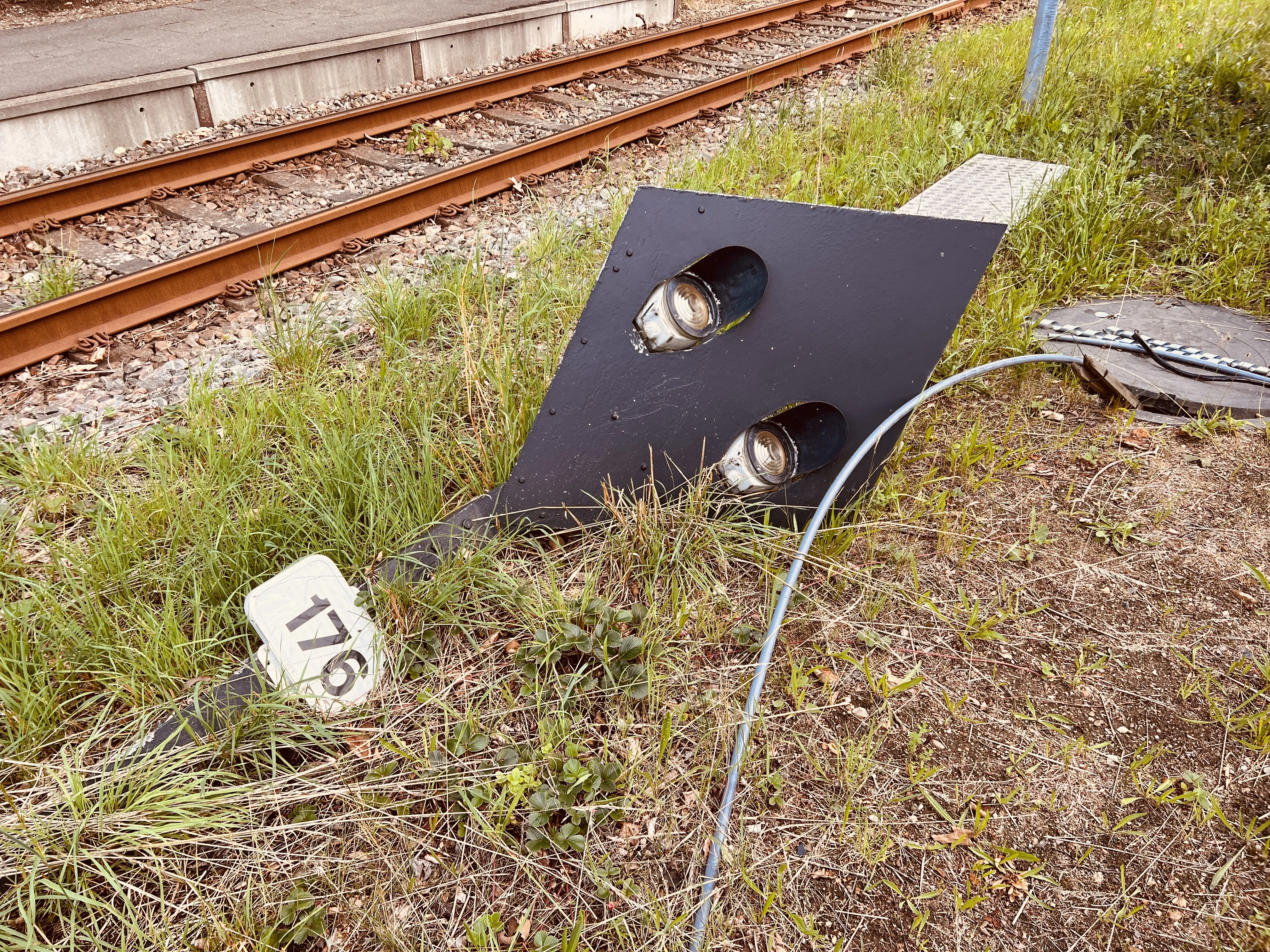 Billede af det "gamle" signalsystem ved Studsgård Station. Billede af det "gamle" signalsystem ved Studsgård Station.