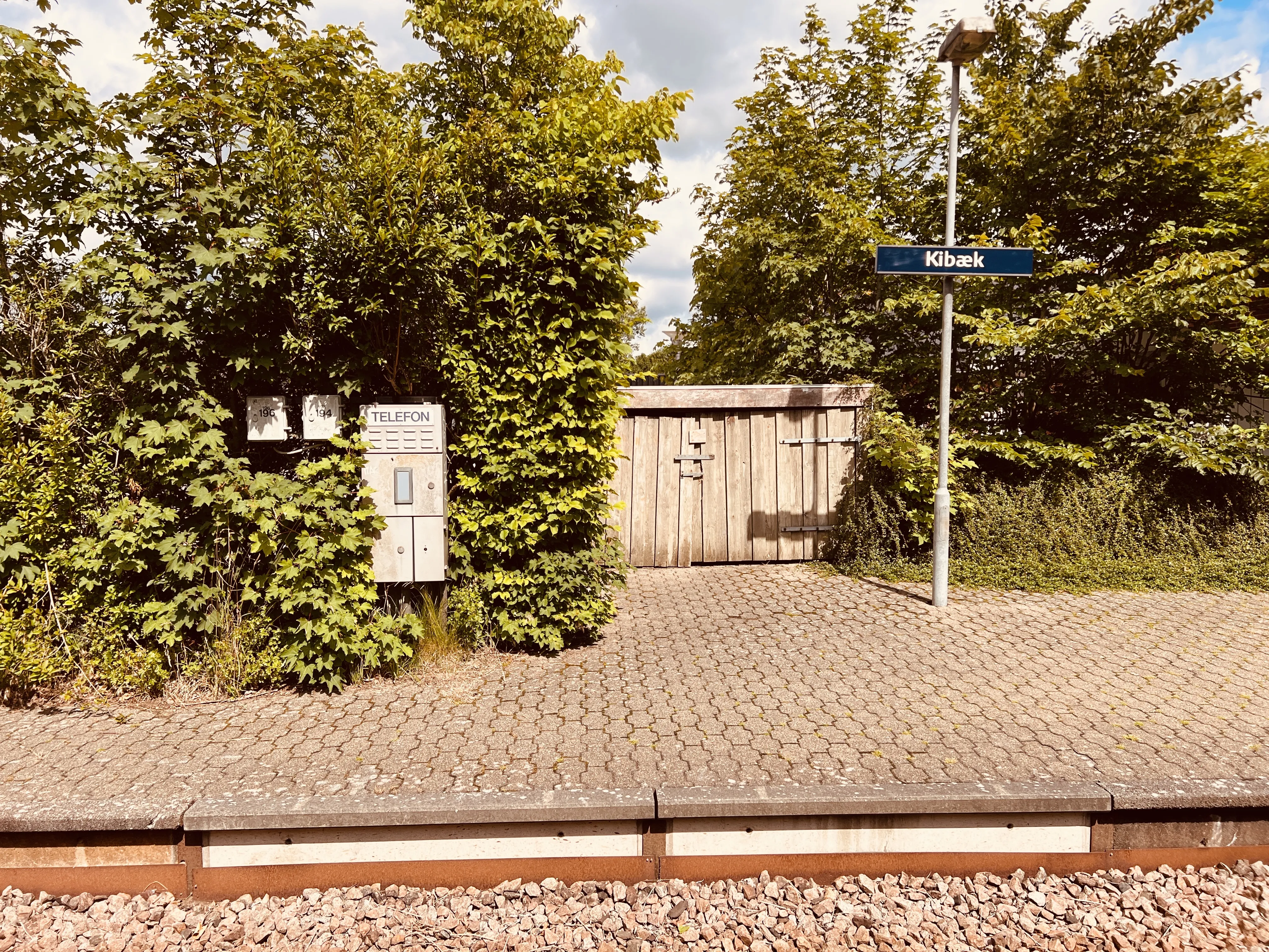 Billede af Kibæk Trinbræt. Billede af Kibæk Trinbræt.