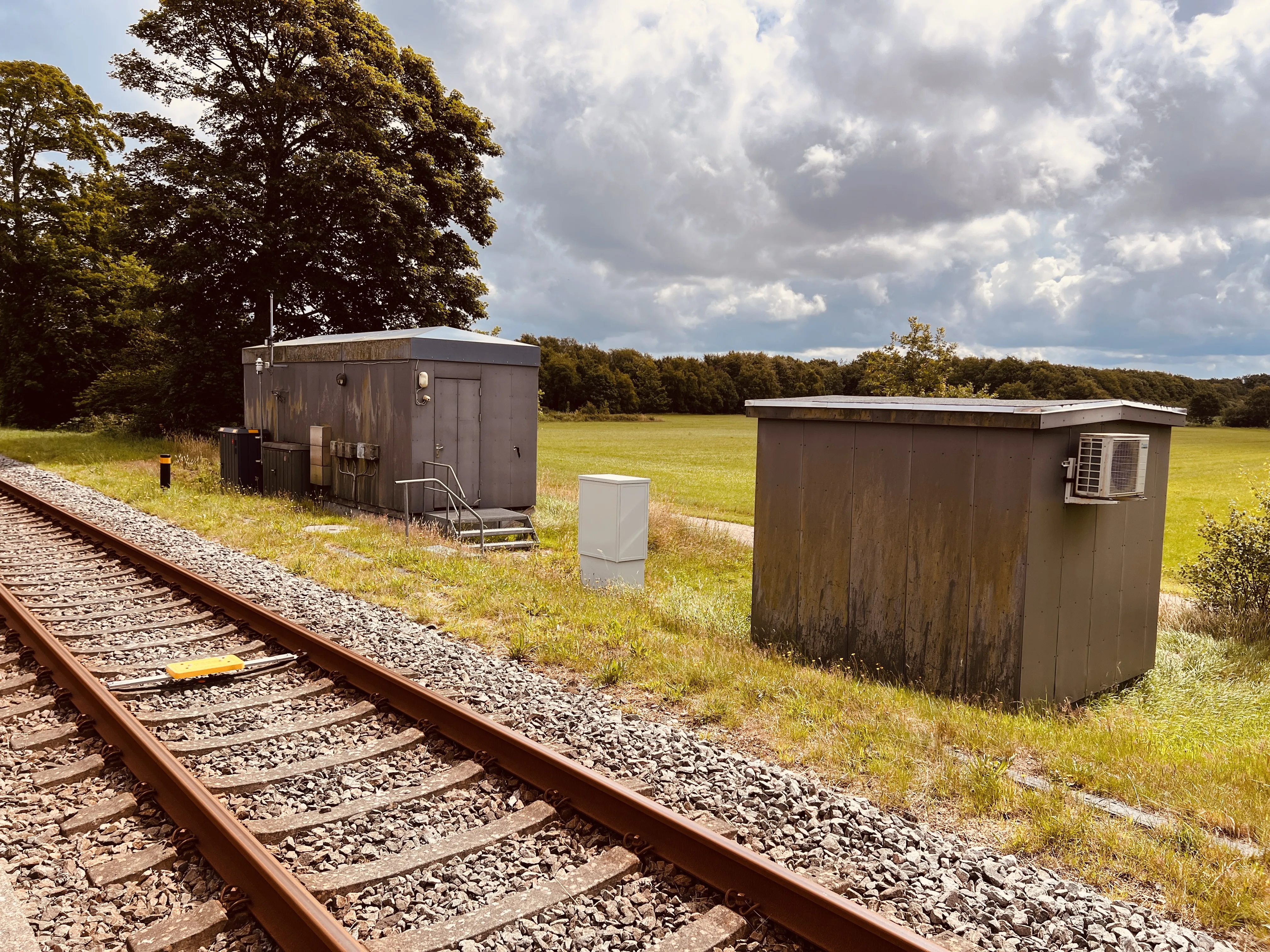 Billede af teknologiskabene ved Borris Station.