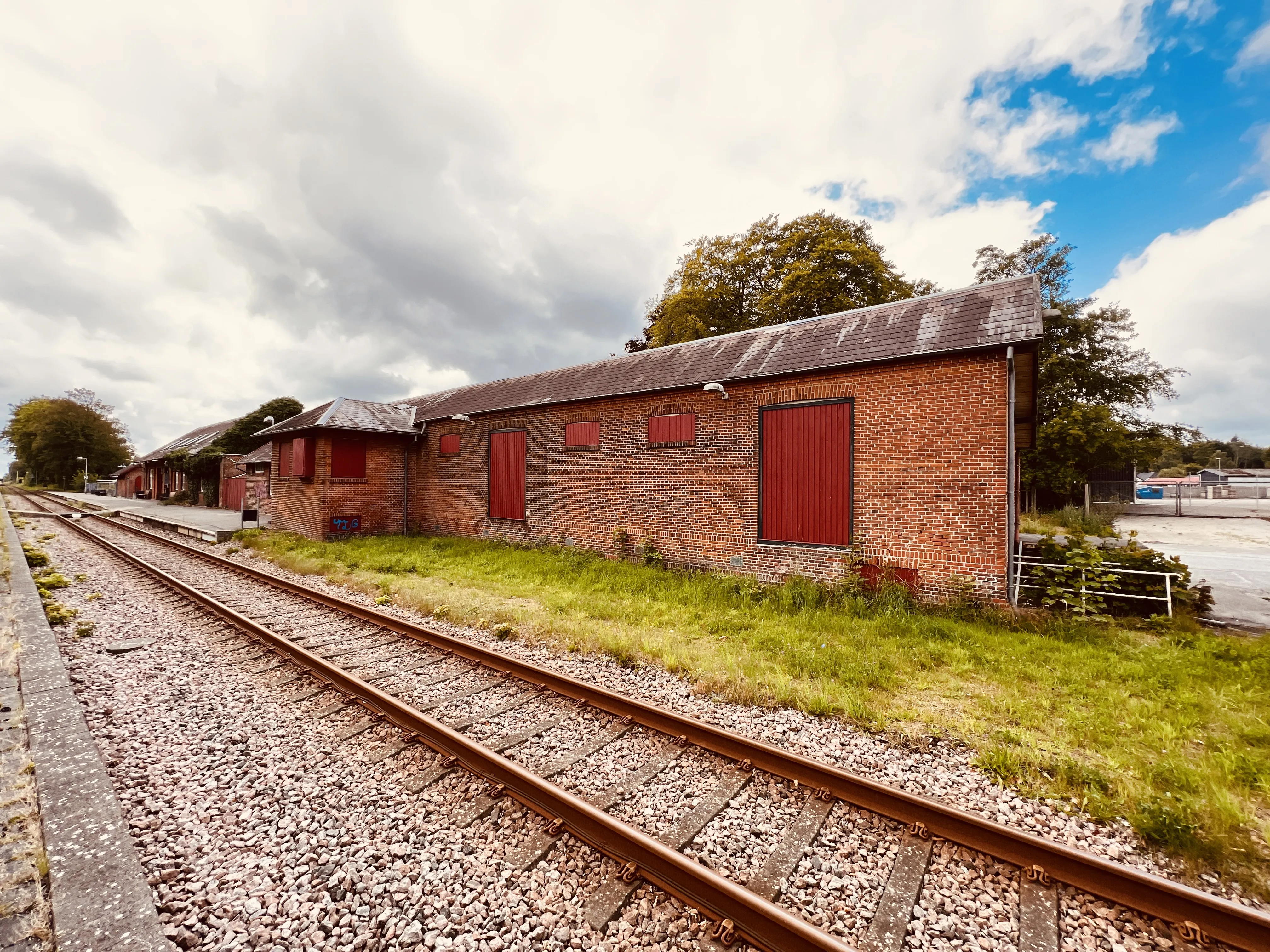 Billede af Ølgod Stations varehus.