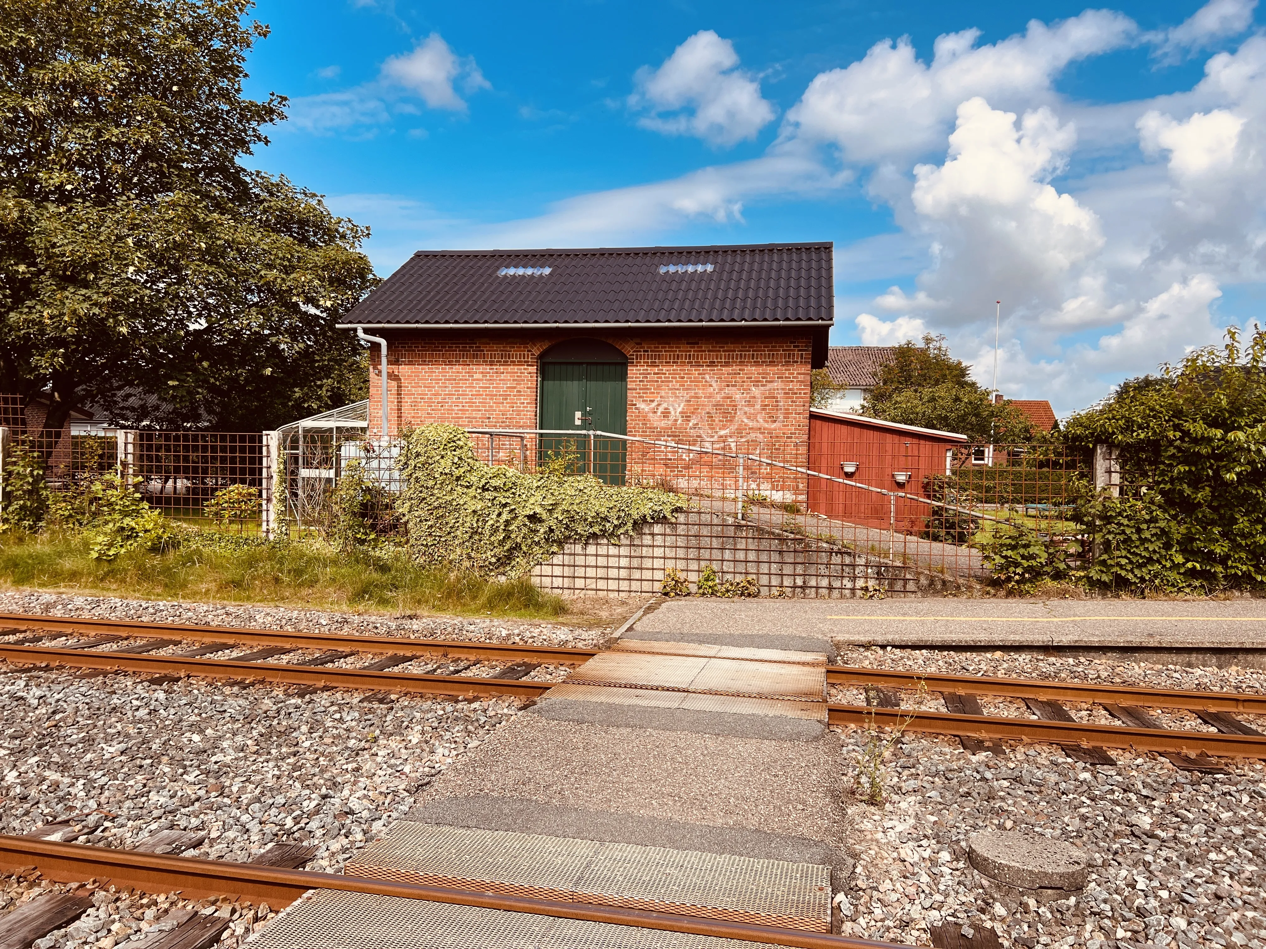 Billede af Outrup Stations varehus.