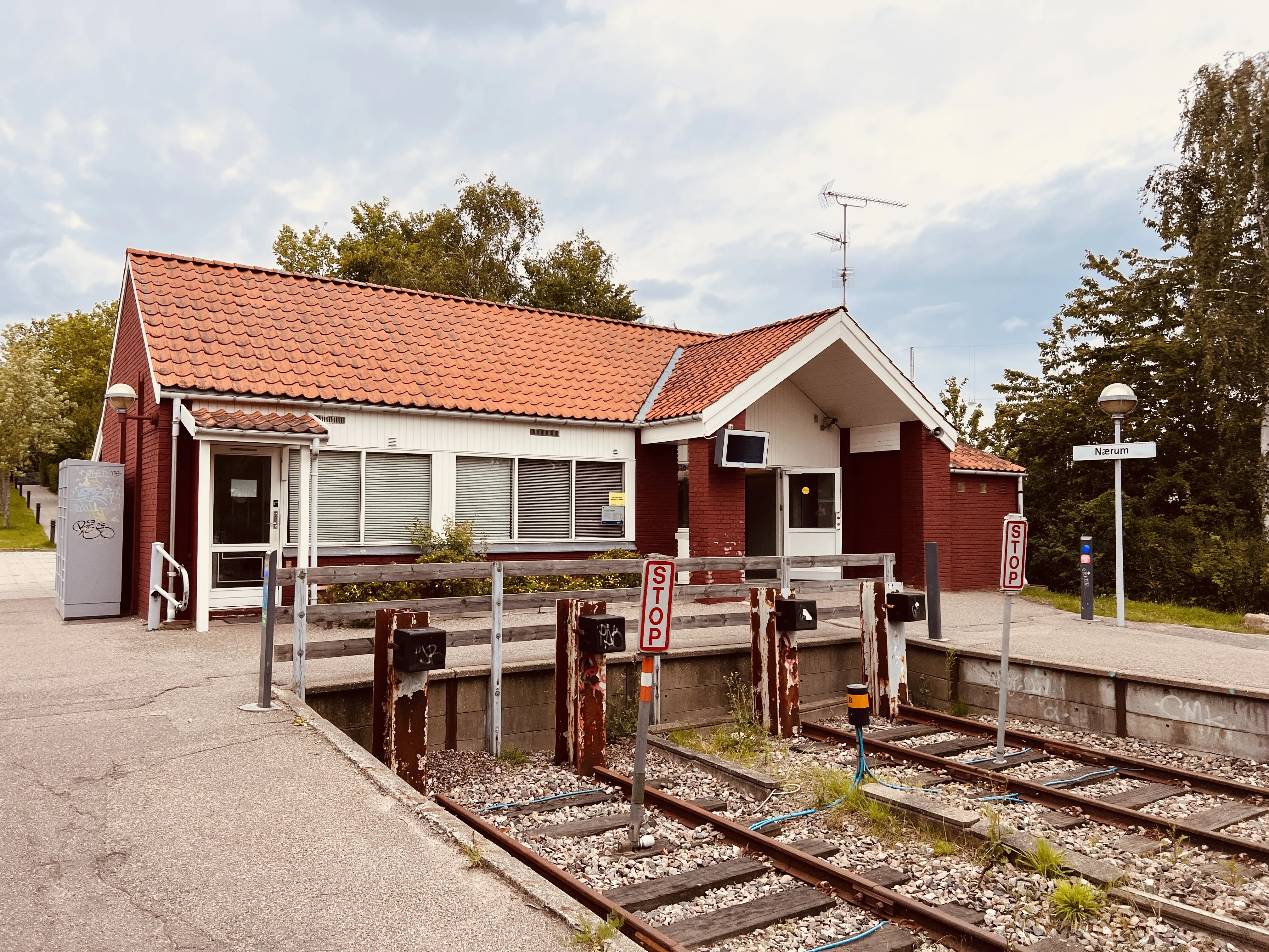 Billede af Nærum Station.