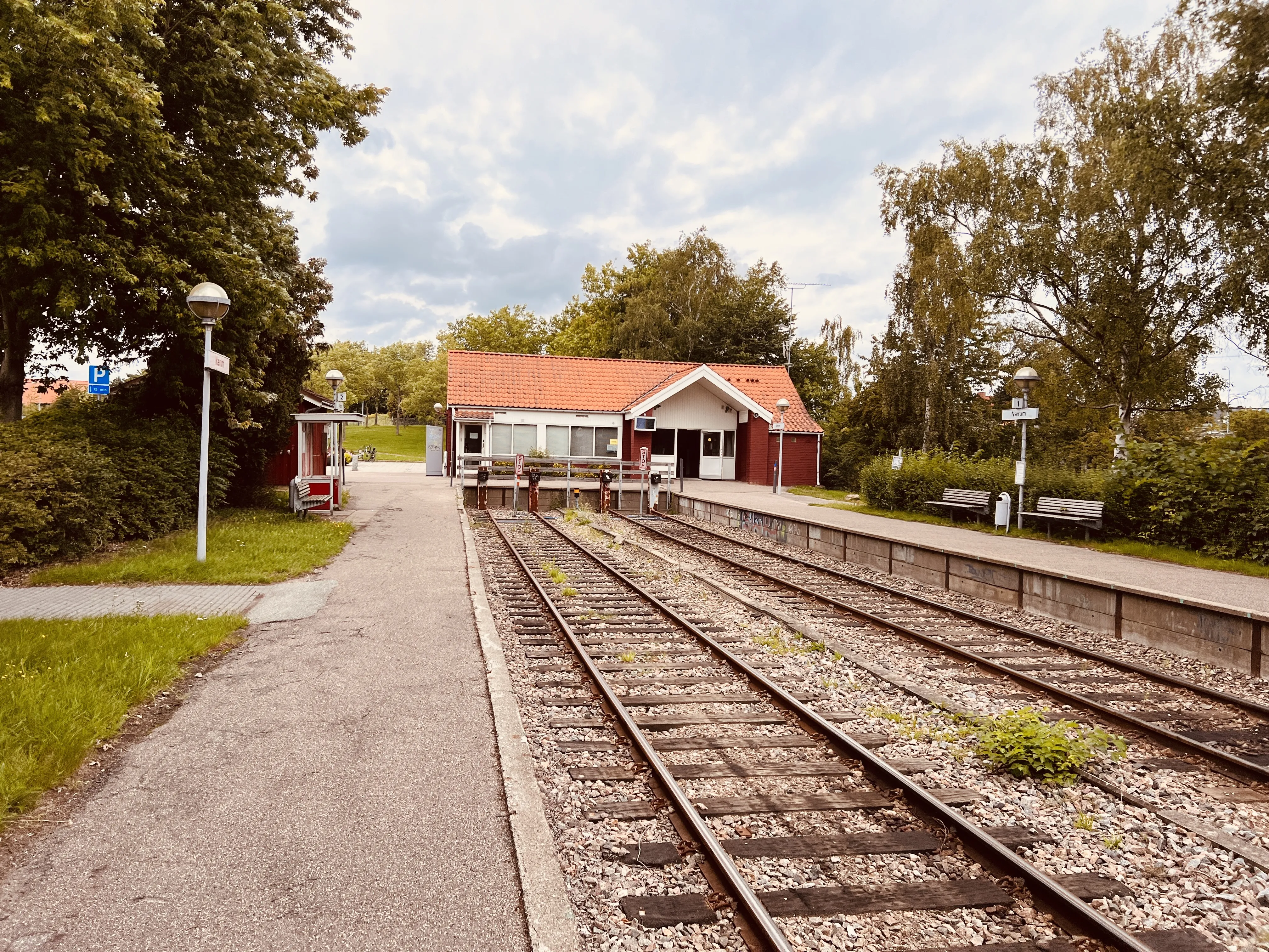 Billede af Nærum Station.