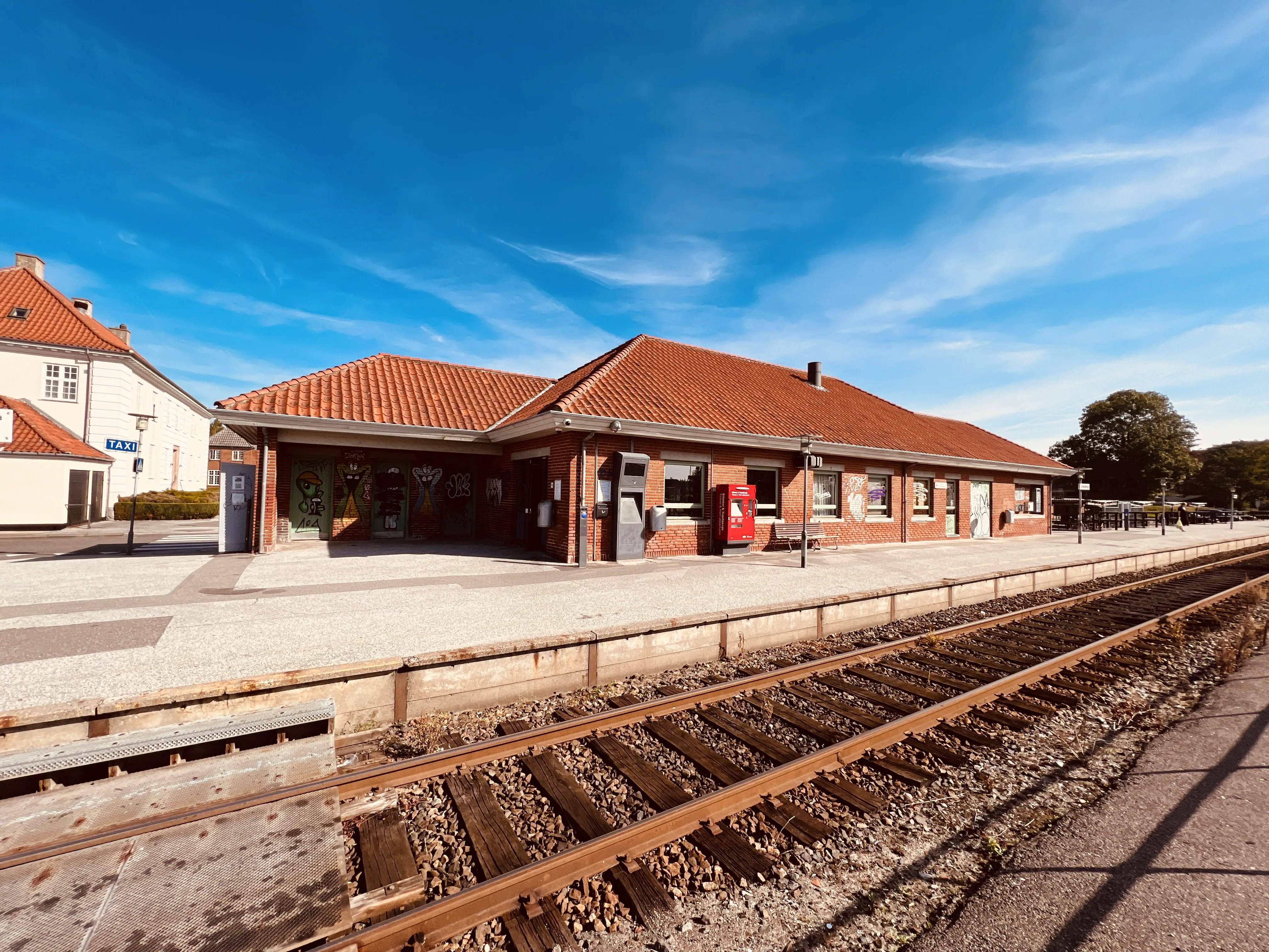 Billede af Sakskøbing Station.