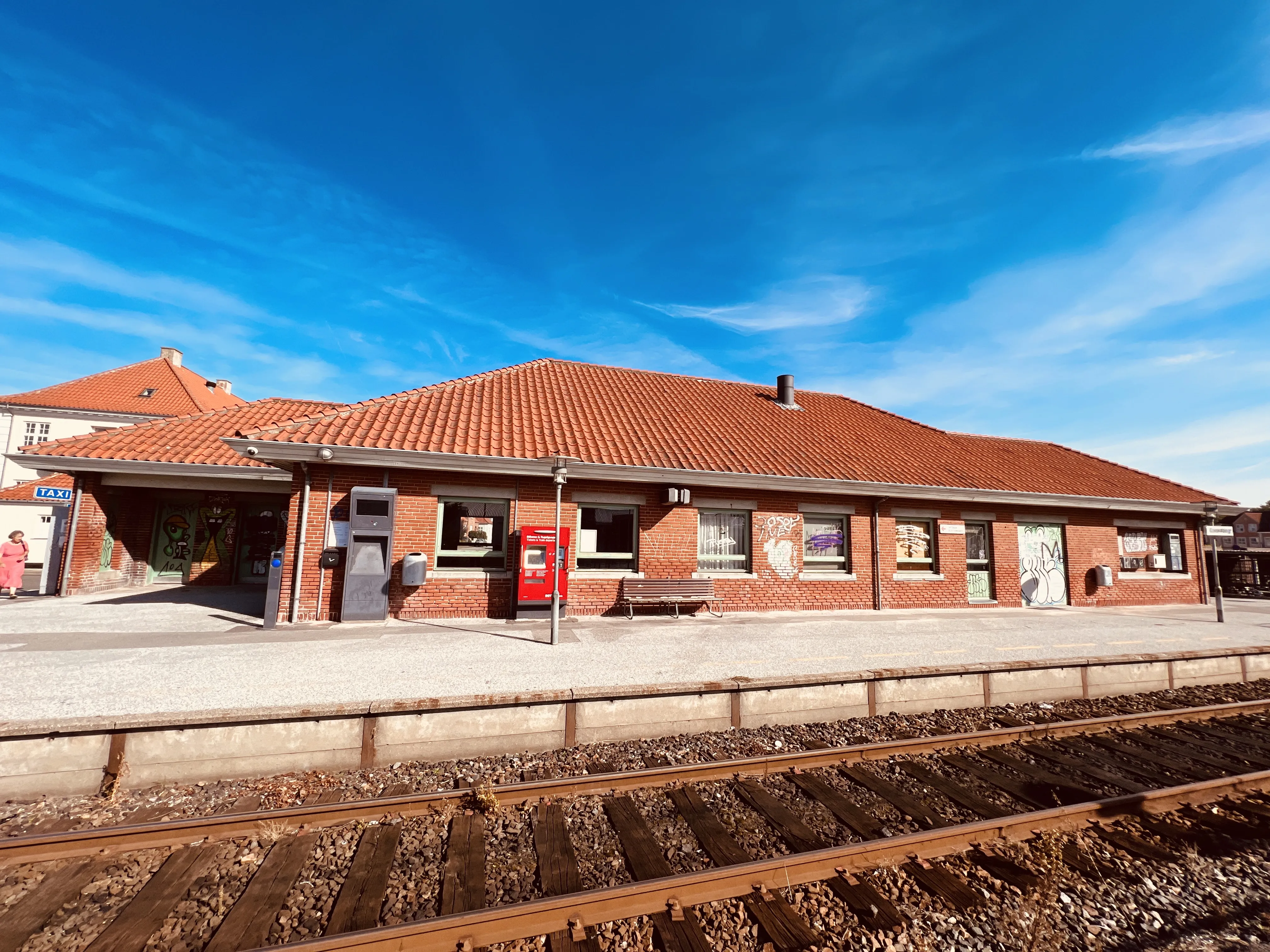 Billede af Sakskøbing Station.