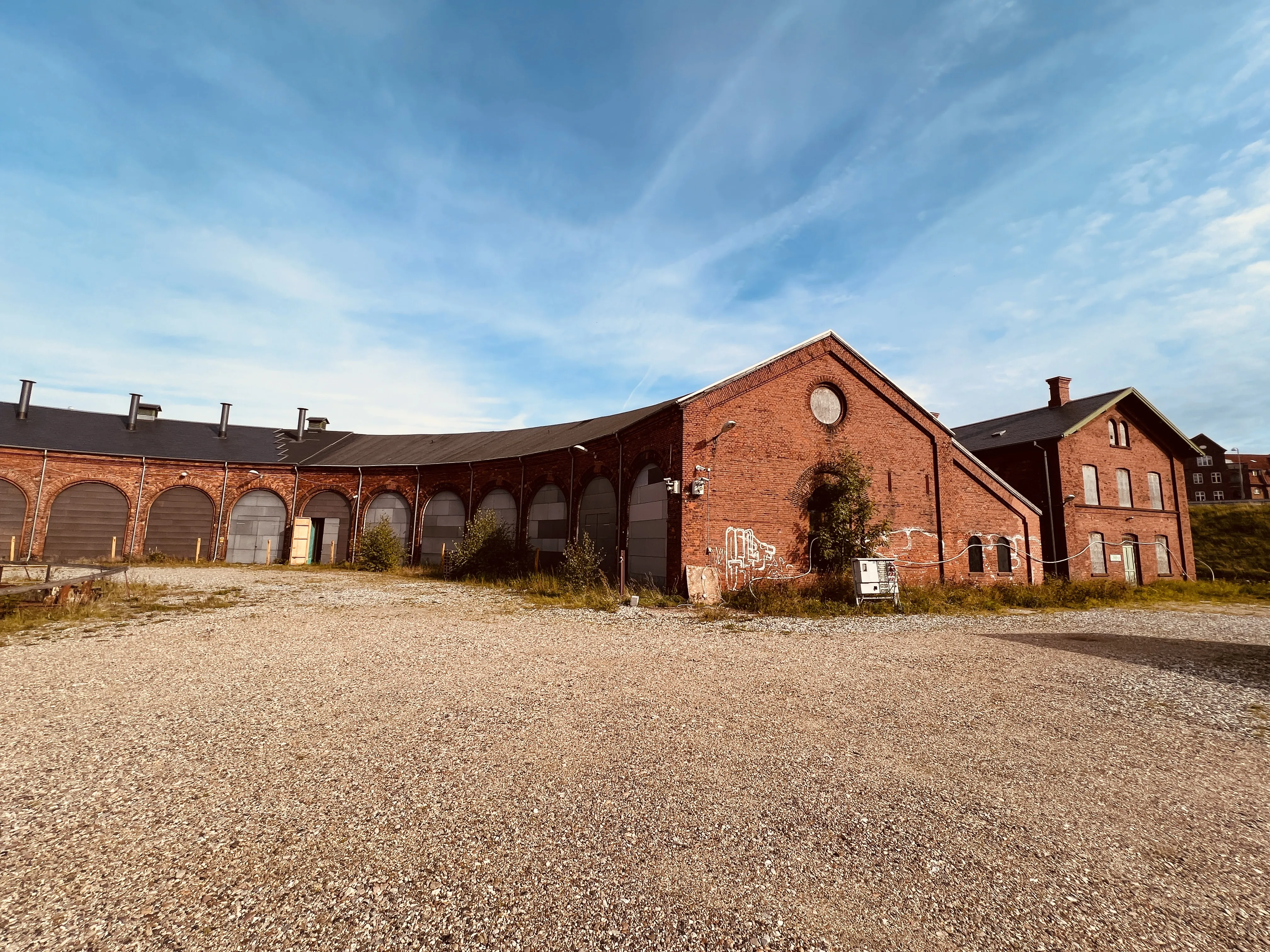Billede af Viborg Stations remise. Billede af Viborg Stations remise.